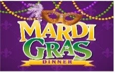 Mardi Gras Dinner! 5:30pm