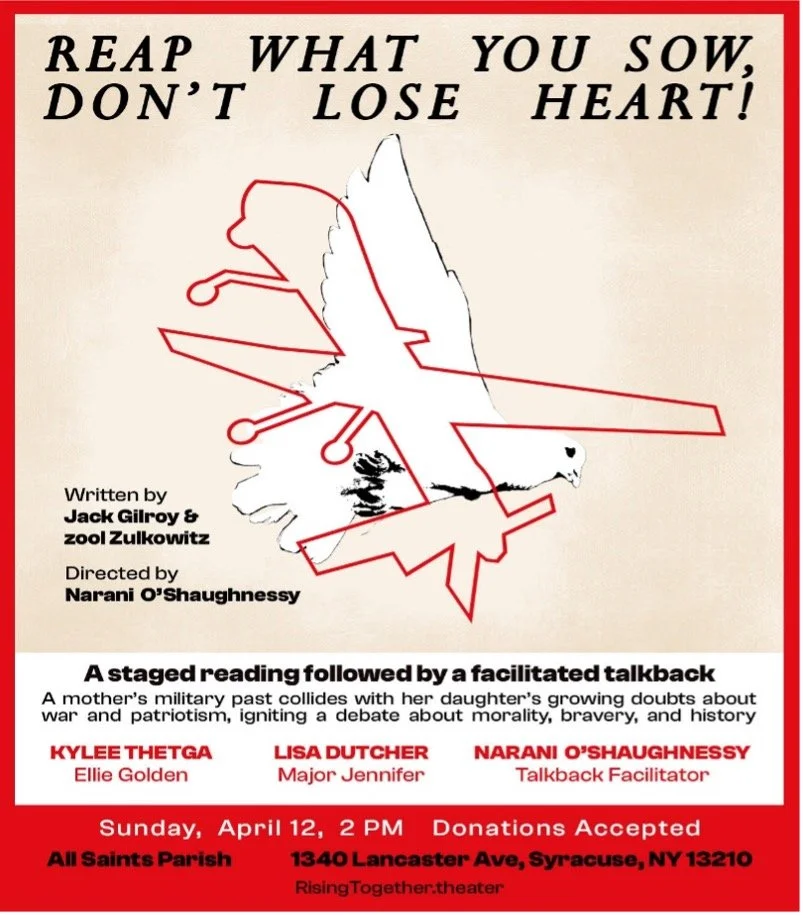 Powerful and timely presentation: Reap What you Sow, Don’t Lose Heart 2pm