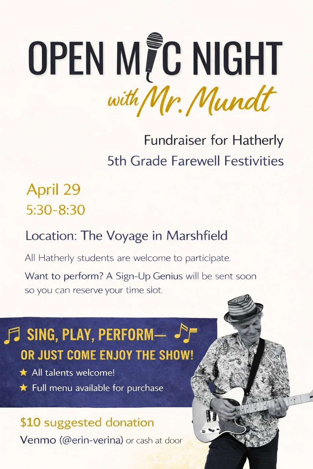 Open Mic Night with Mr. Mundt