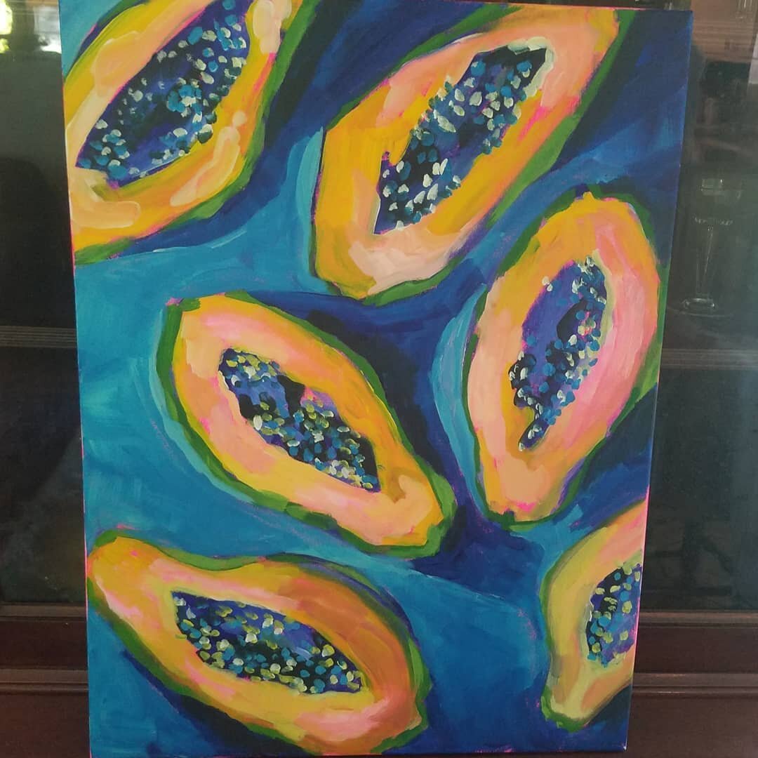 A copy/practice of @not_sorry_art 's papayas
.
.
.
.
.
.
#dailypainters #dailyart #oilpainter #painting #art #stilllife #fruit #color #contrast #pop