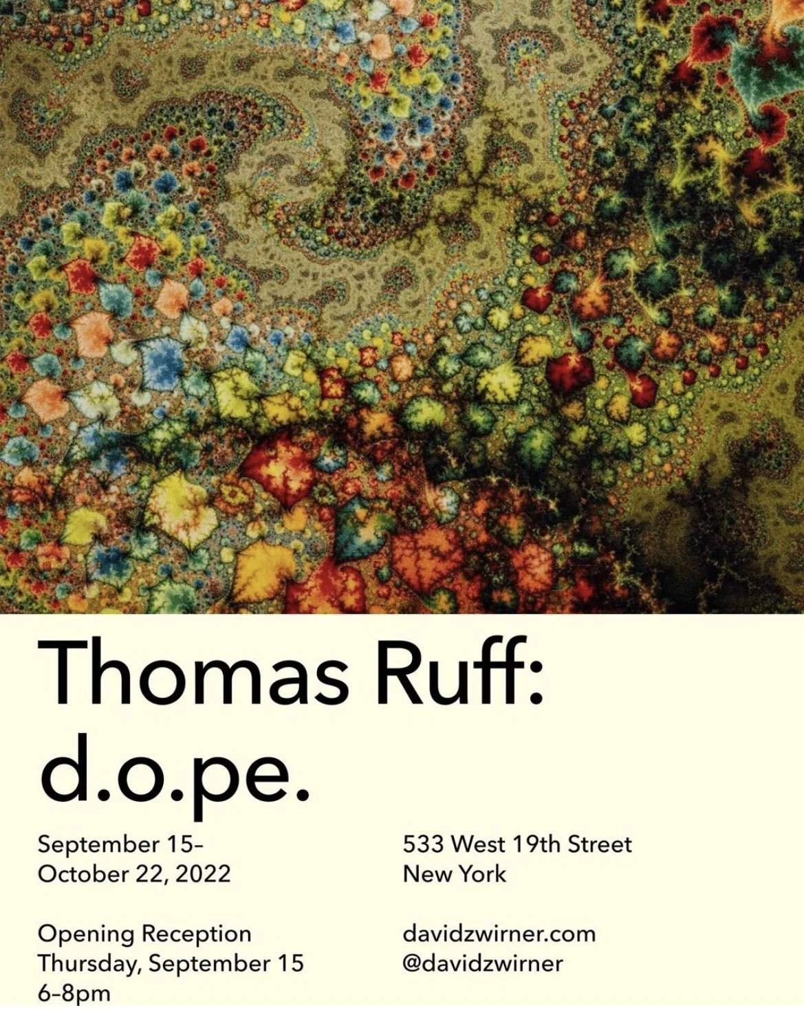 The Recursive Image: An Essay to Accompany the exhibition 'Thomas Ruff: d.o.pe.' at David Zwirner, New York. September 2022