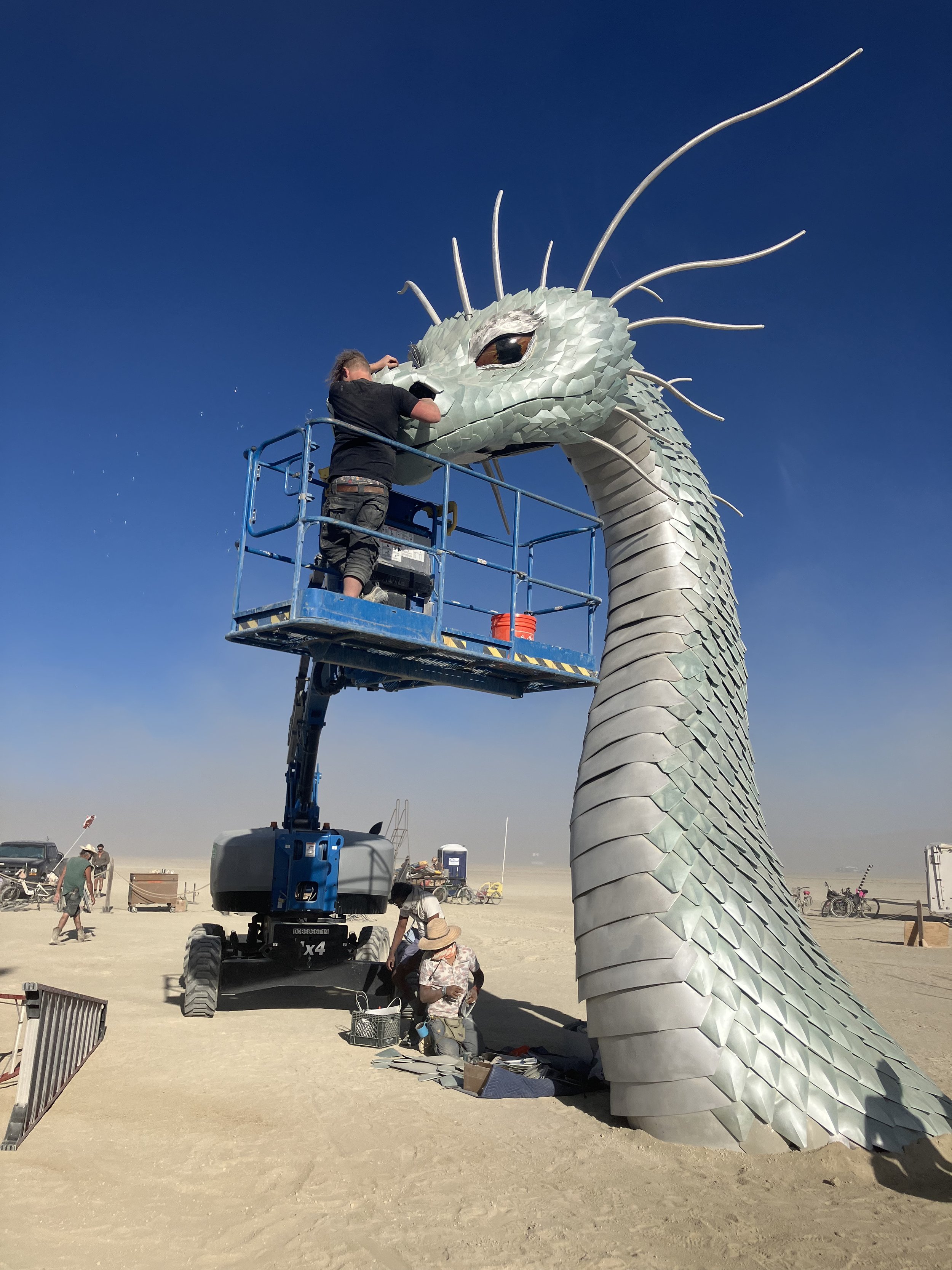 Naga and the Captainess, Burning Man 2024, build / onsite / strike team