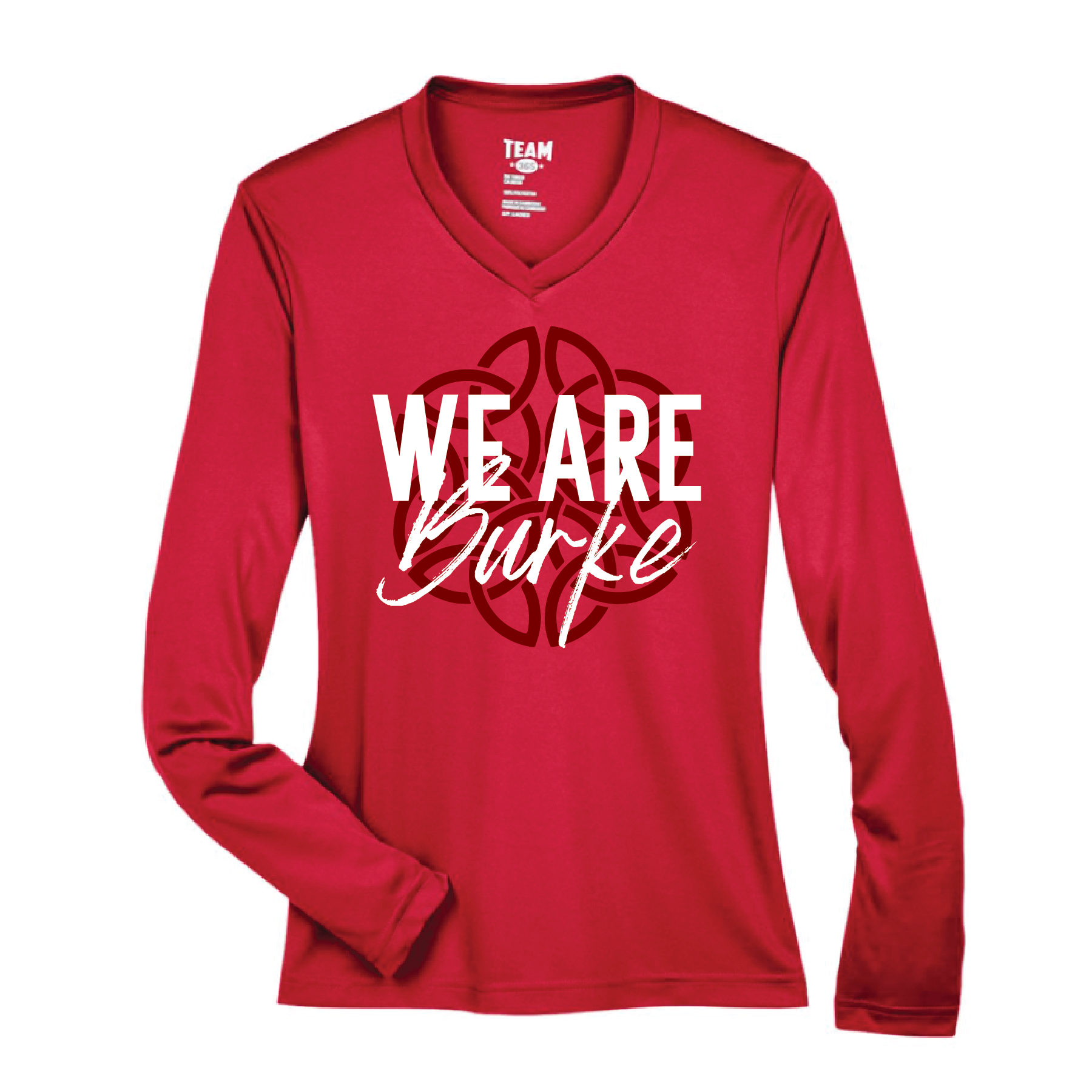 Burke- We Are Burke- Women's Performance Vneck Long Sleeve Tee