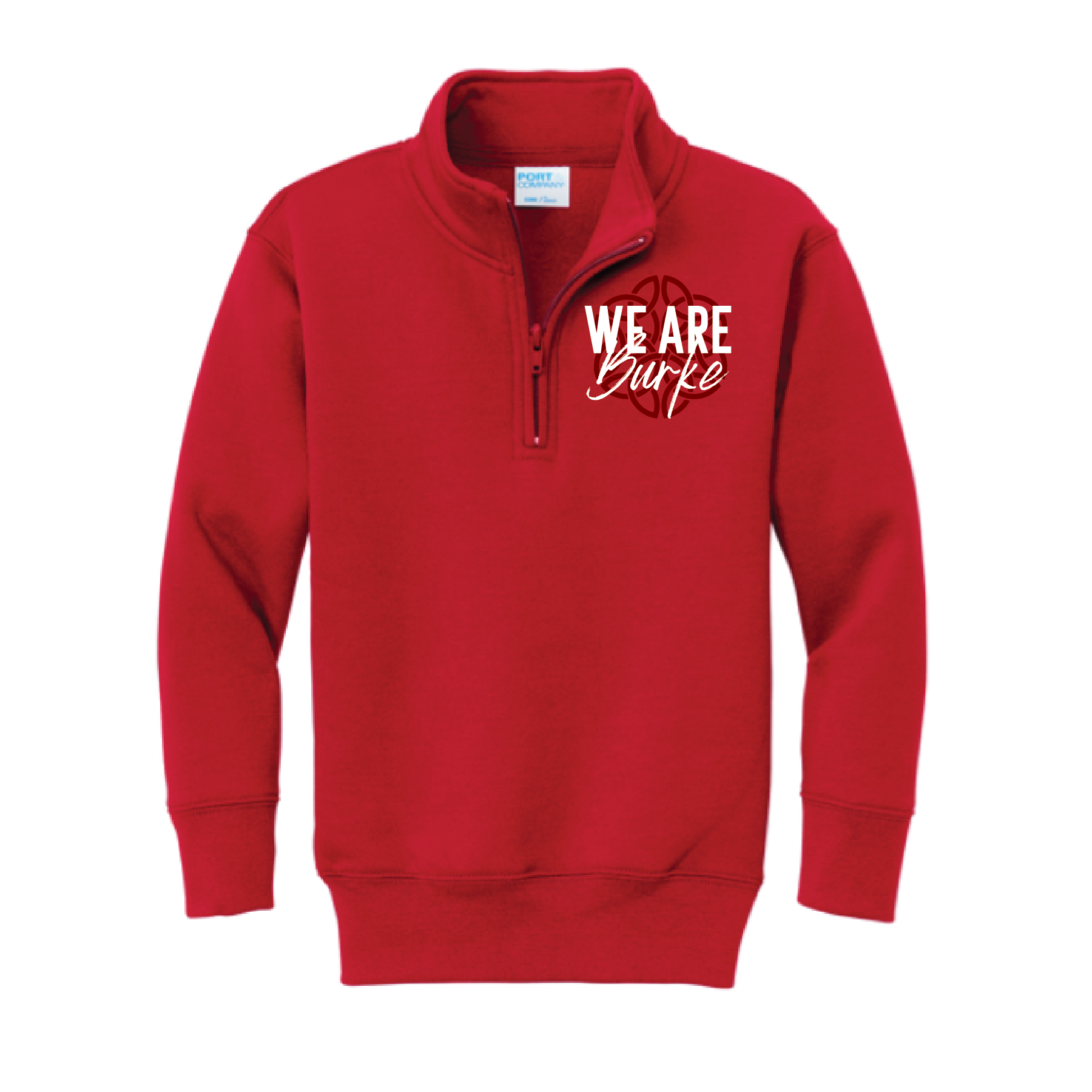 Burke- We Are Burke- Adult/Youth Quarter Zip Fleece Pullover