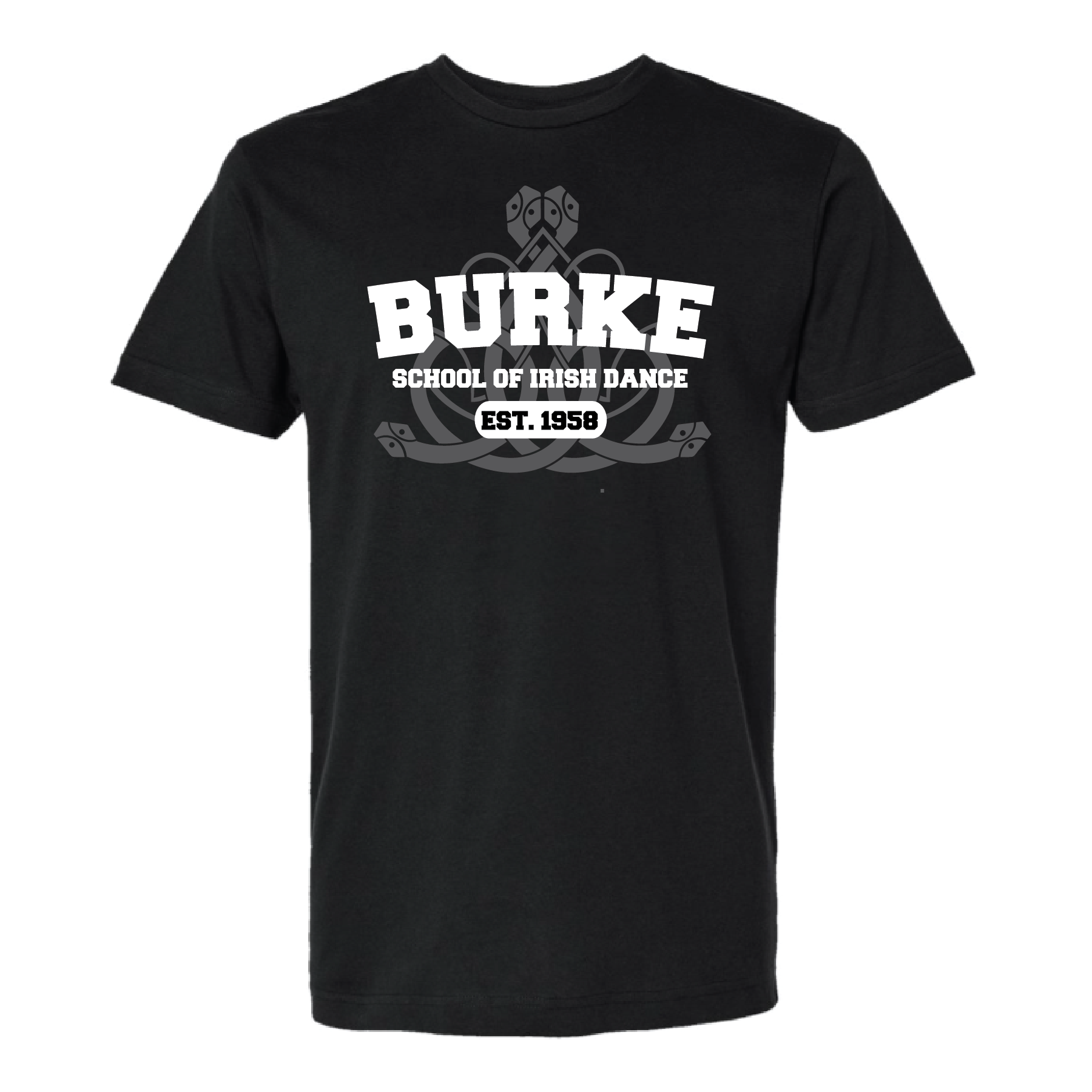 Burke- Collegiate Lettering- Adult/Youth Short Sleeve Tee