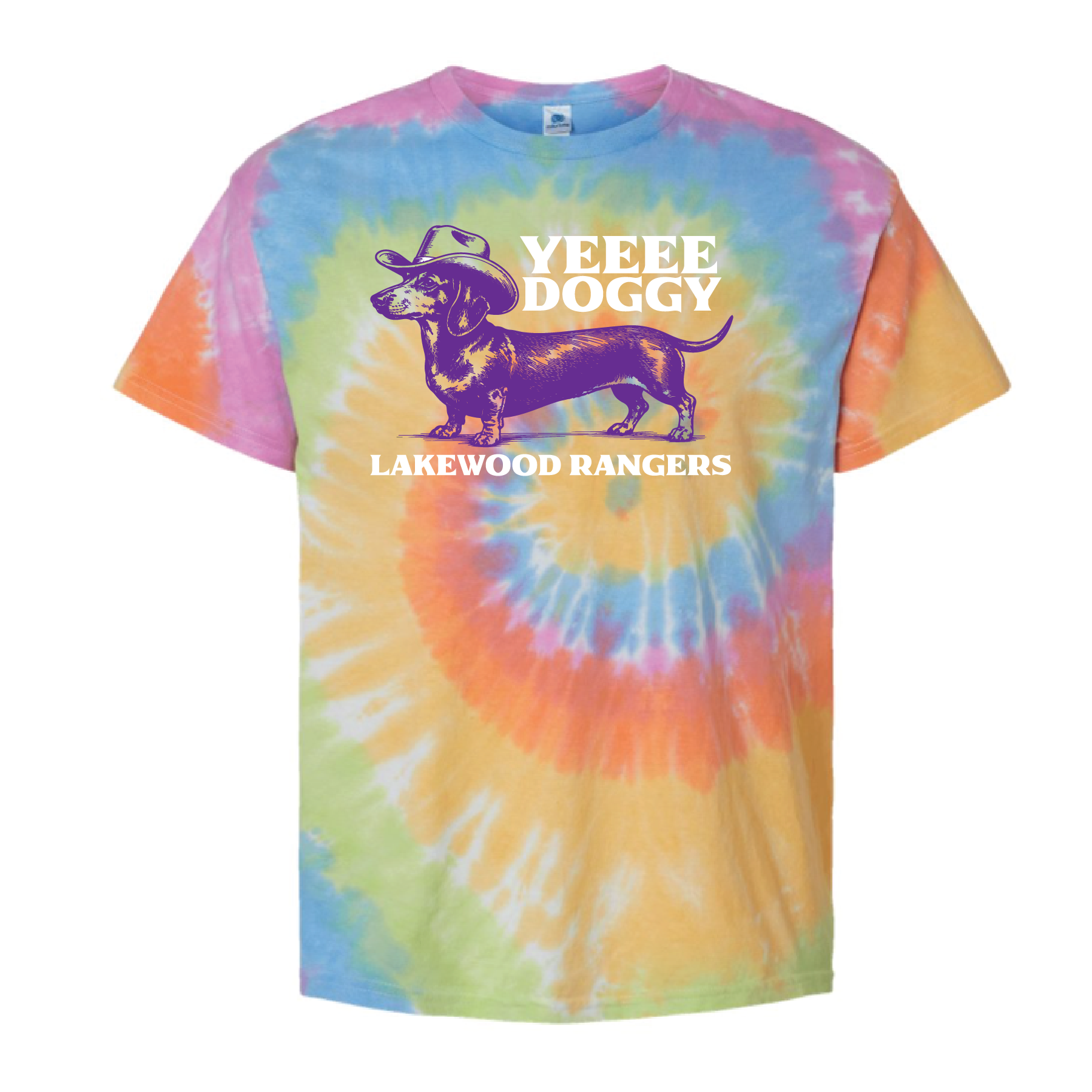 Lakewood Performance Arts Boosters-Yeeeee Doggy- Adult & Youth Tie Dye Tee
