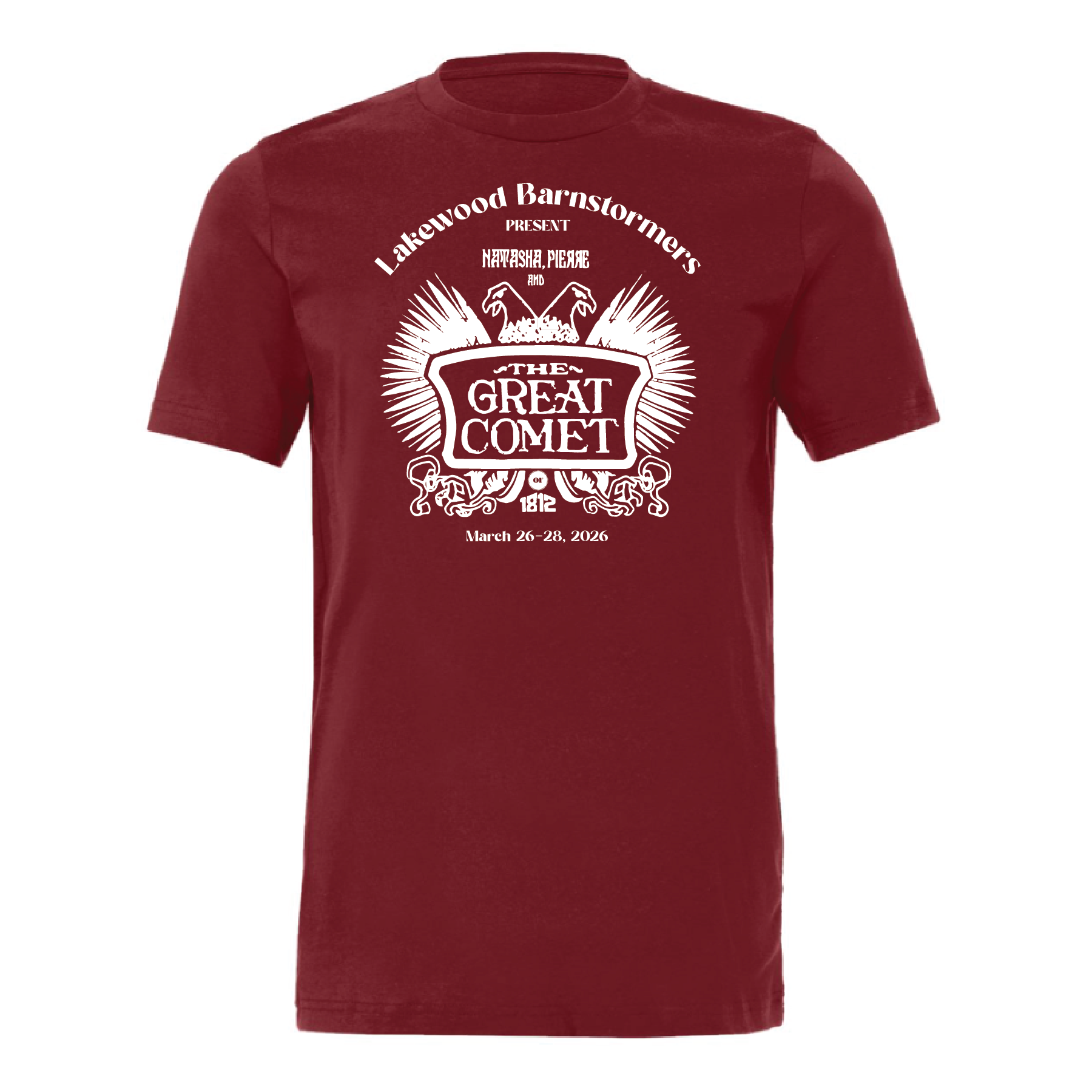 LHS Barnstormers- Adult Short Sleeve Tshirt- Cardinal