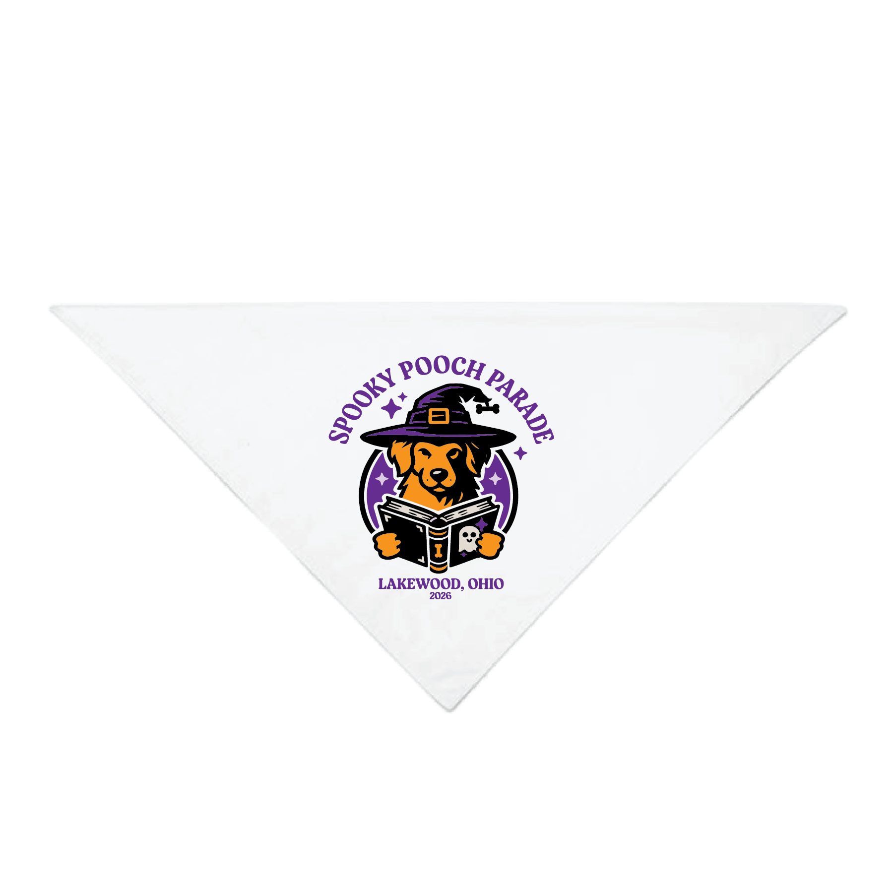 SPOOKY POOCH 2026- Dog Witch- Dog Bandana