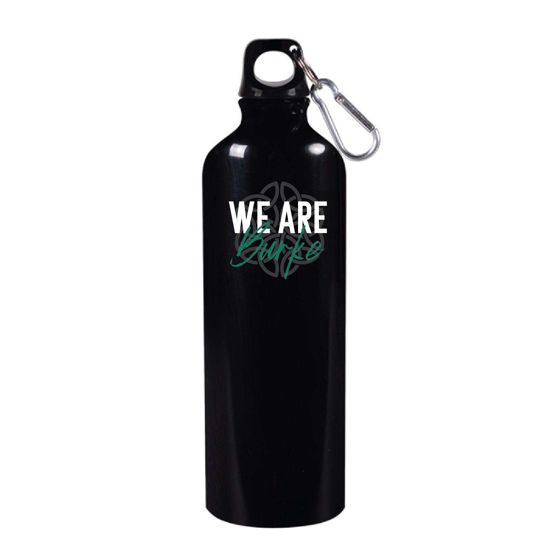 Burke- We Are Burke- 26oz. Black Aluminum Water Bottle