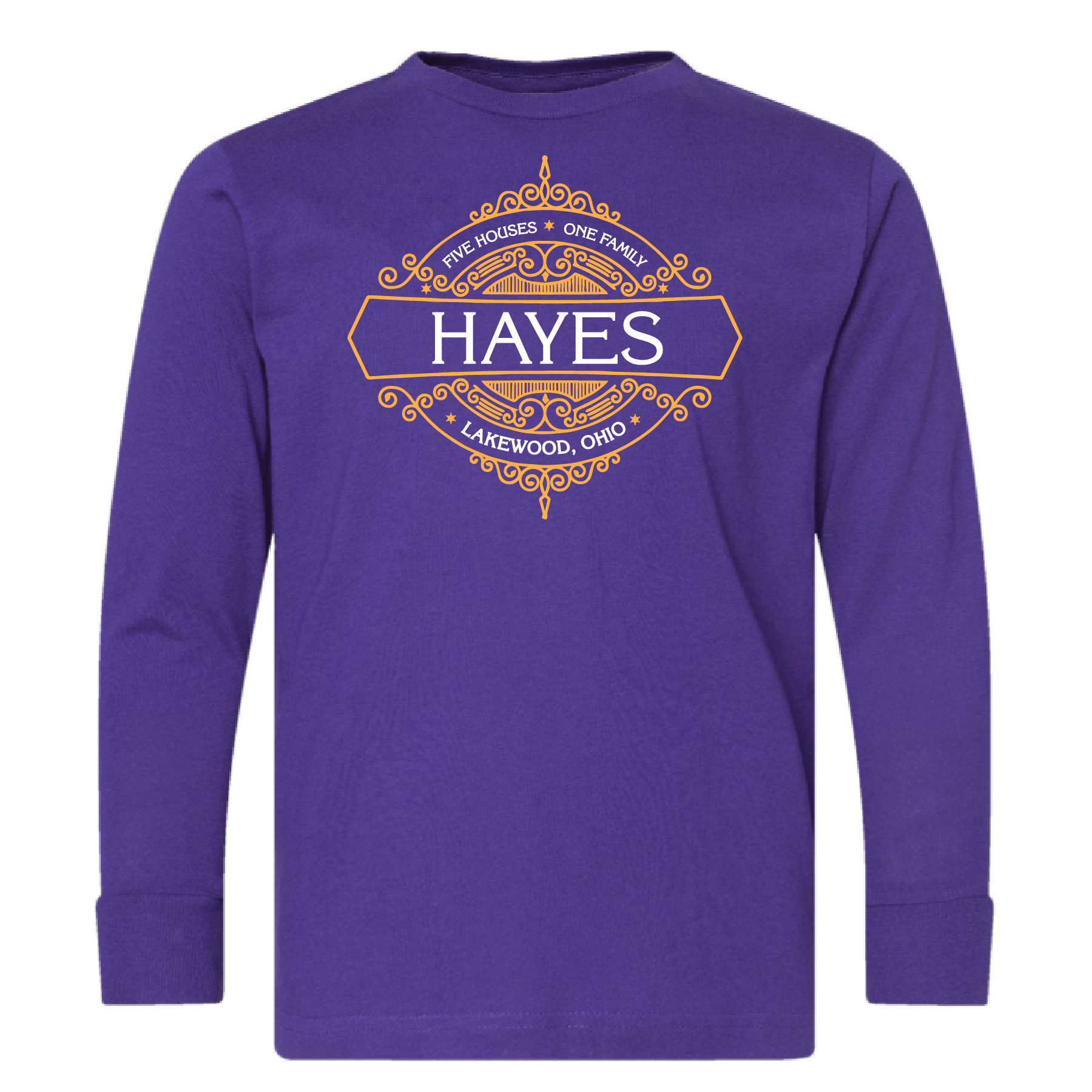 HAYES- House Crest- Adult/Youth Long Sleeve T-shirt