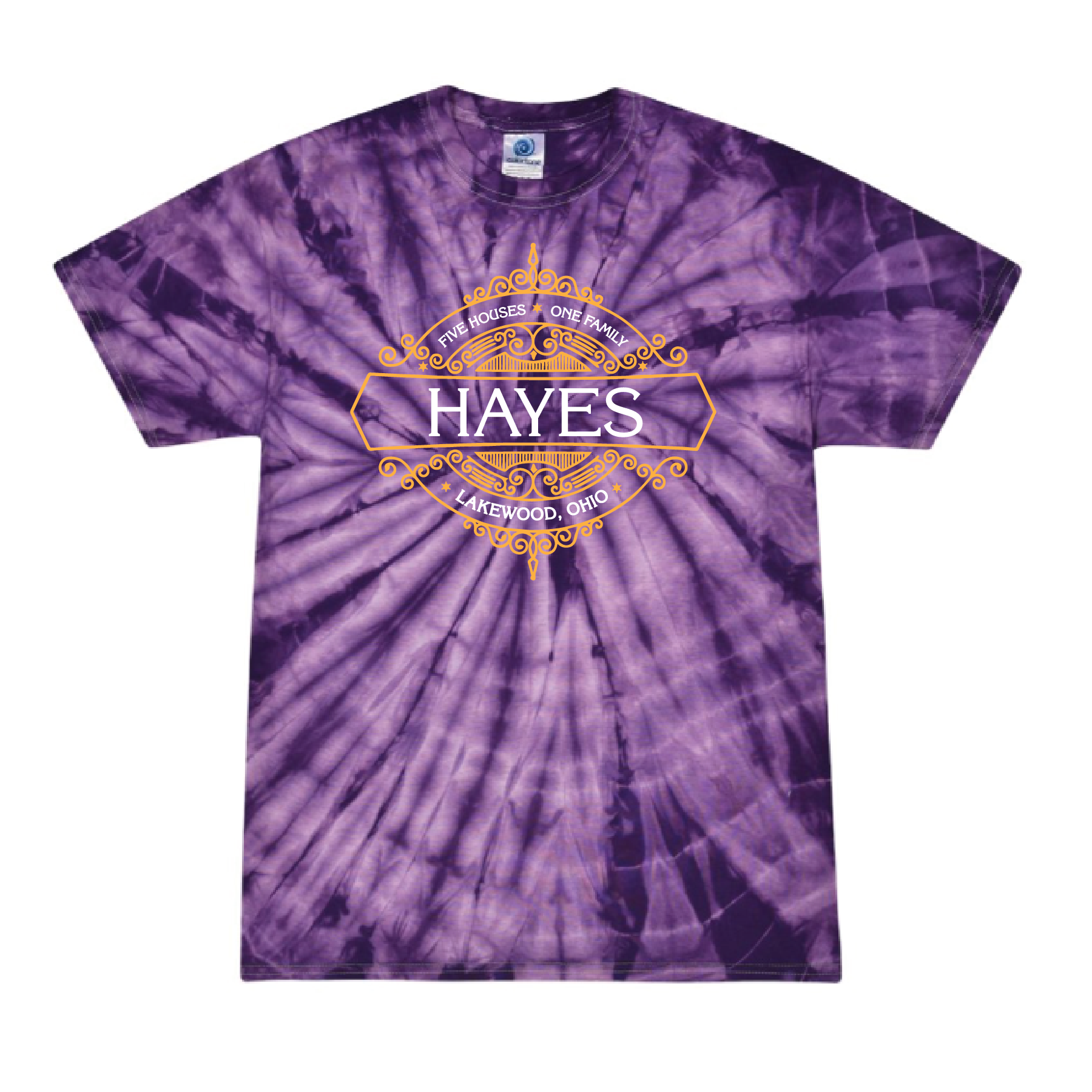 HAYES- House Crest- Adult/Youth Tie Dye T-shirt