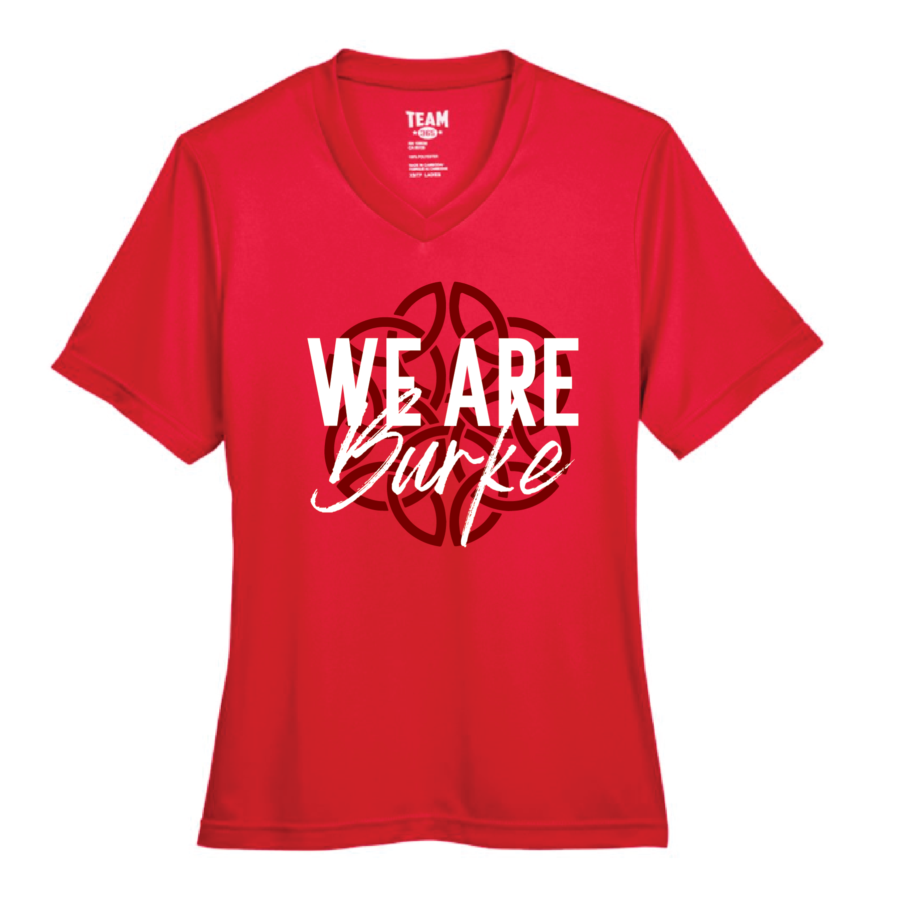 Burke- We Are Burke- Women's Vneck Performance Tee