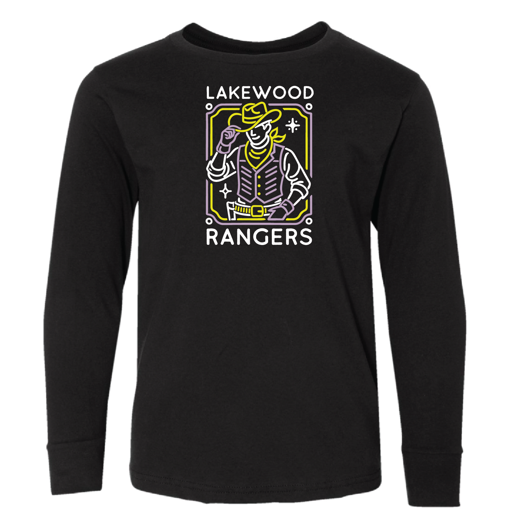 HAYES- Neon Lights- Adult/Youth Long Sleeve T-shirt