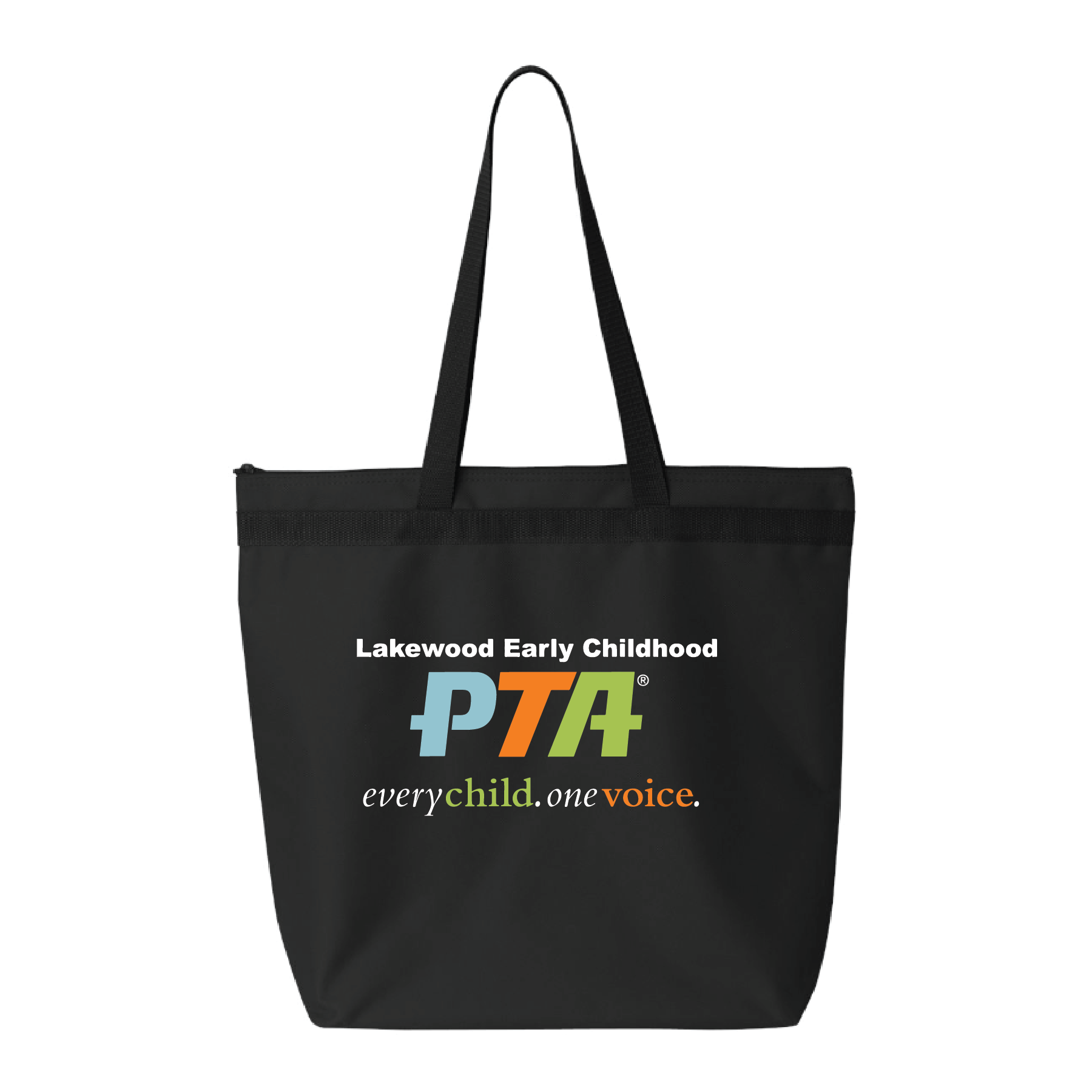 LECPTA- Branded Logo-  Zipper Tote Bag