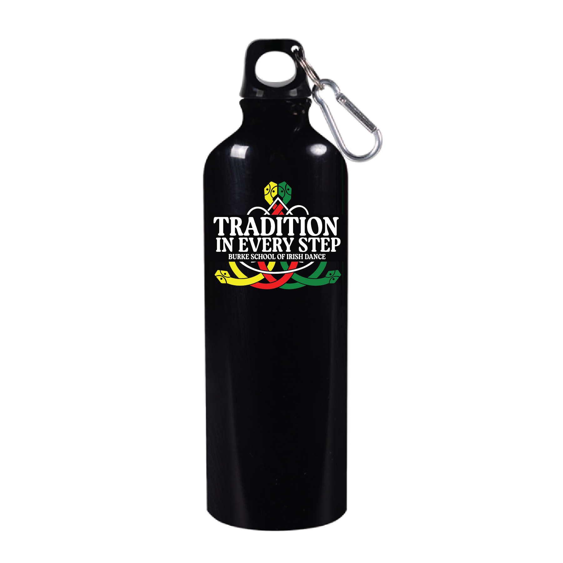 Burke- Tradition- 26oz. Black Aluminum Water Bottle