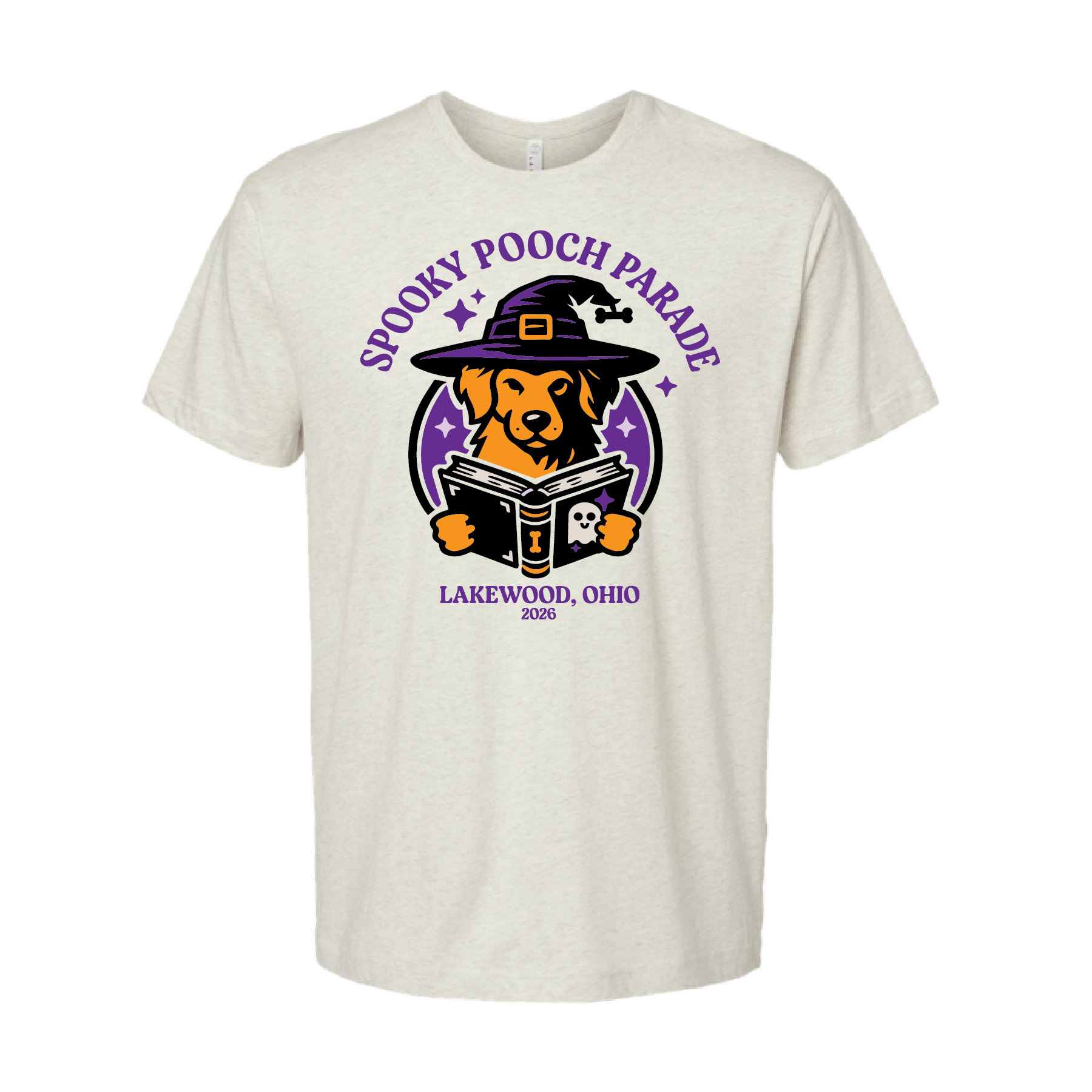 SPOOKY POOCH 2026- Dog Witch- Youth/Adult Unisex Short Sleeve Tee