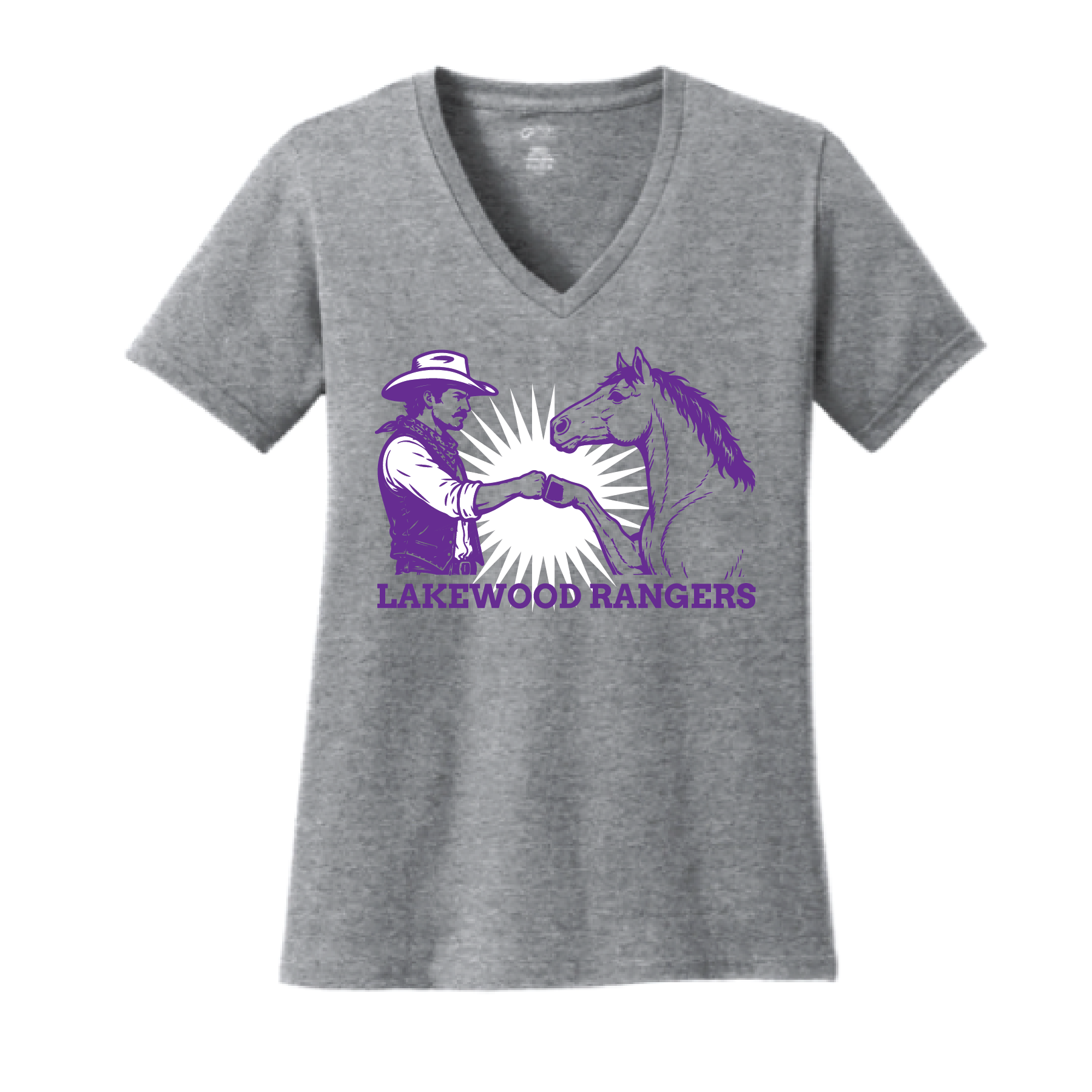 Grant- Hoof Bump- Adult Unisex V-neck T-Shirt