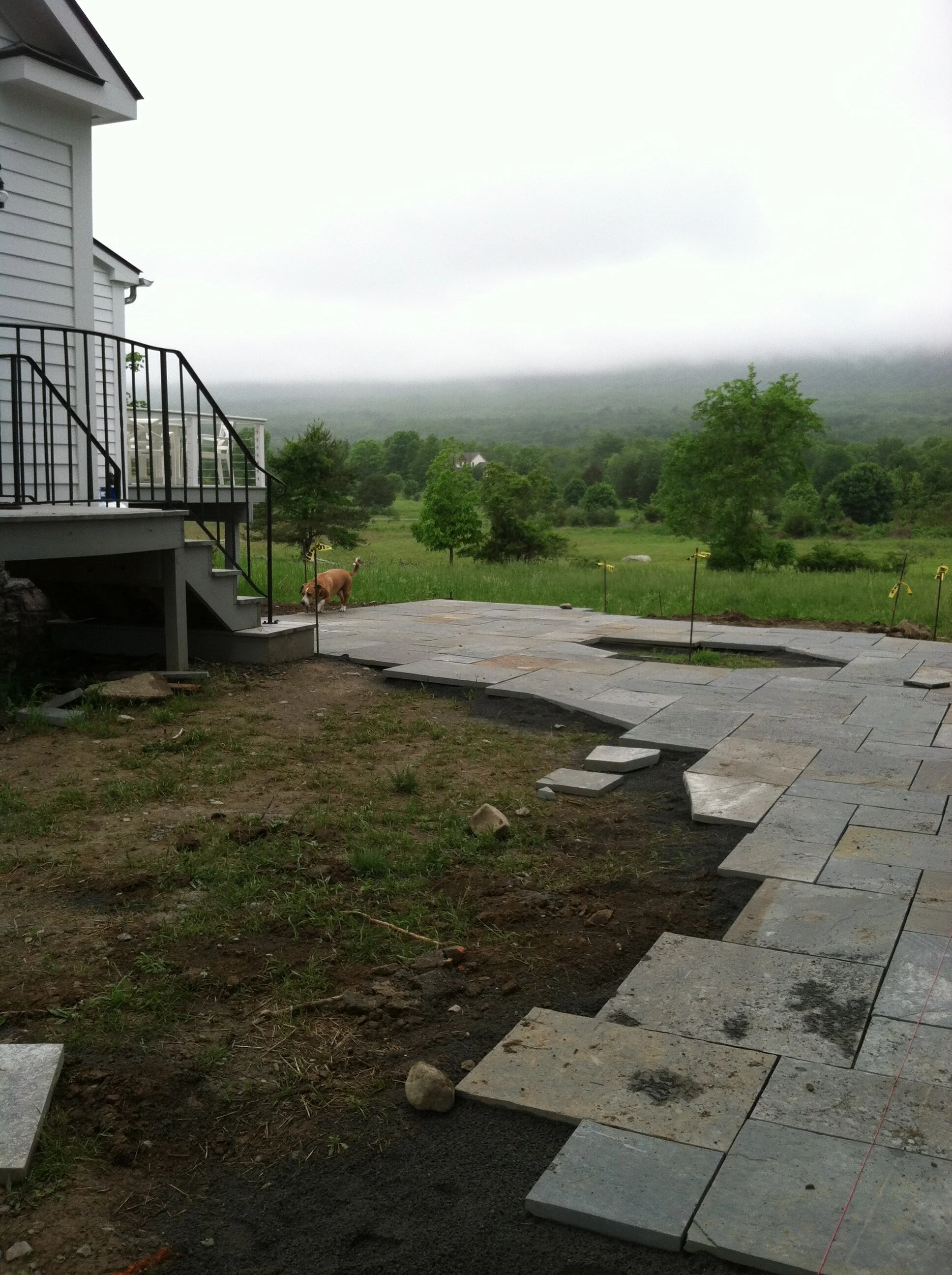 Hudson Valley garden in progress