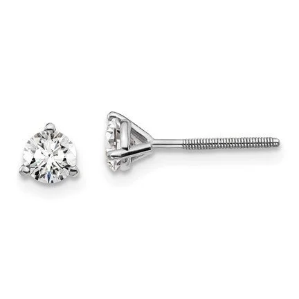 14K White Gold Round 1/2 carat
