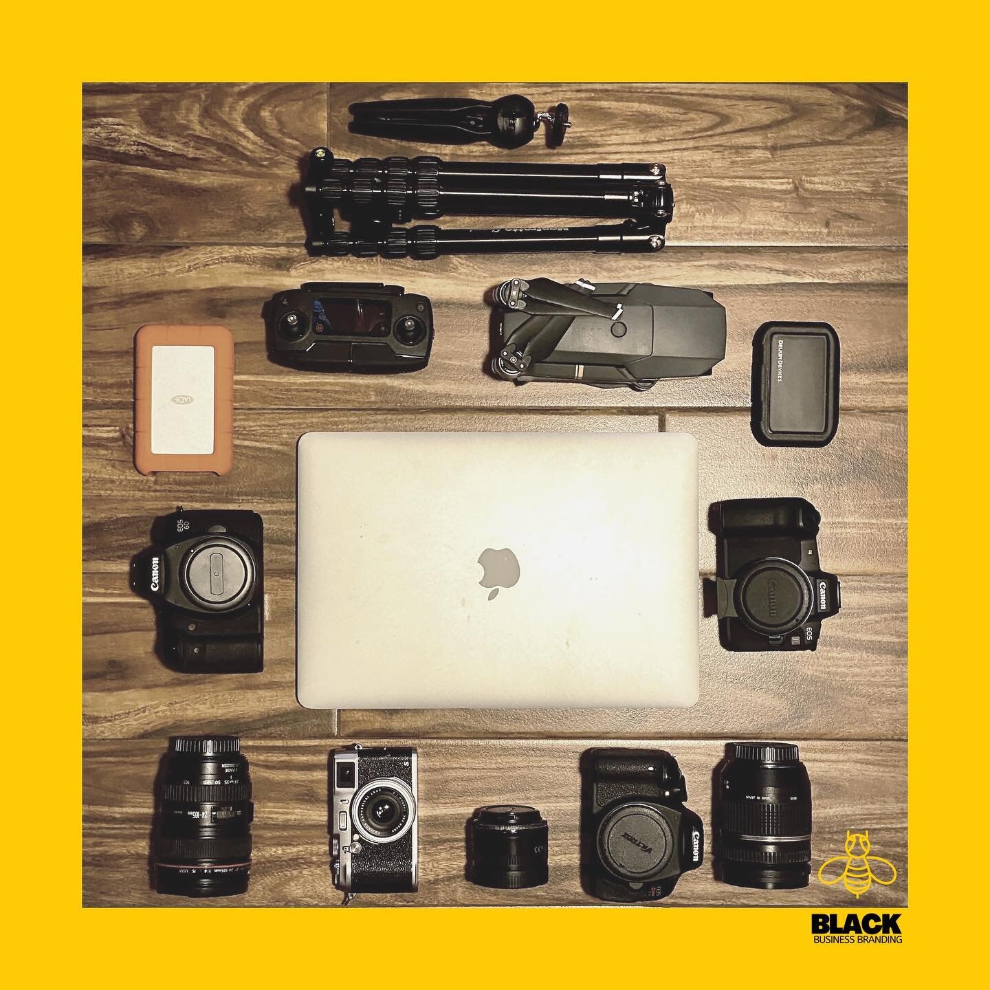 Inventory Check! 

On a good day, we usually have at least 2 cameras on site to get the best photos for YOU! Here is a portion of our equipment. 

And yes, we even have a DRONE! 

Our goal is to get the best visuals possible for our clients. Your vis