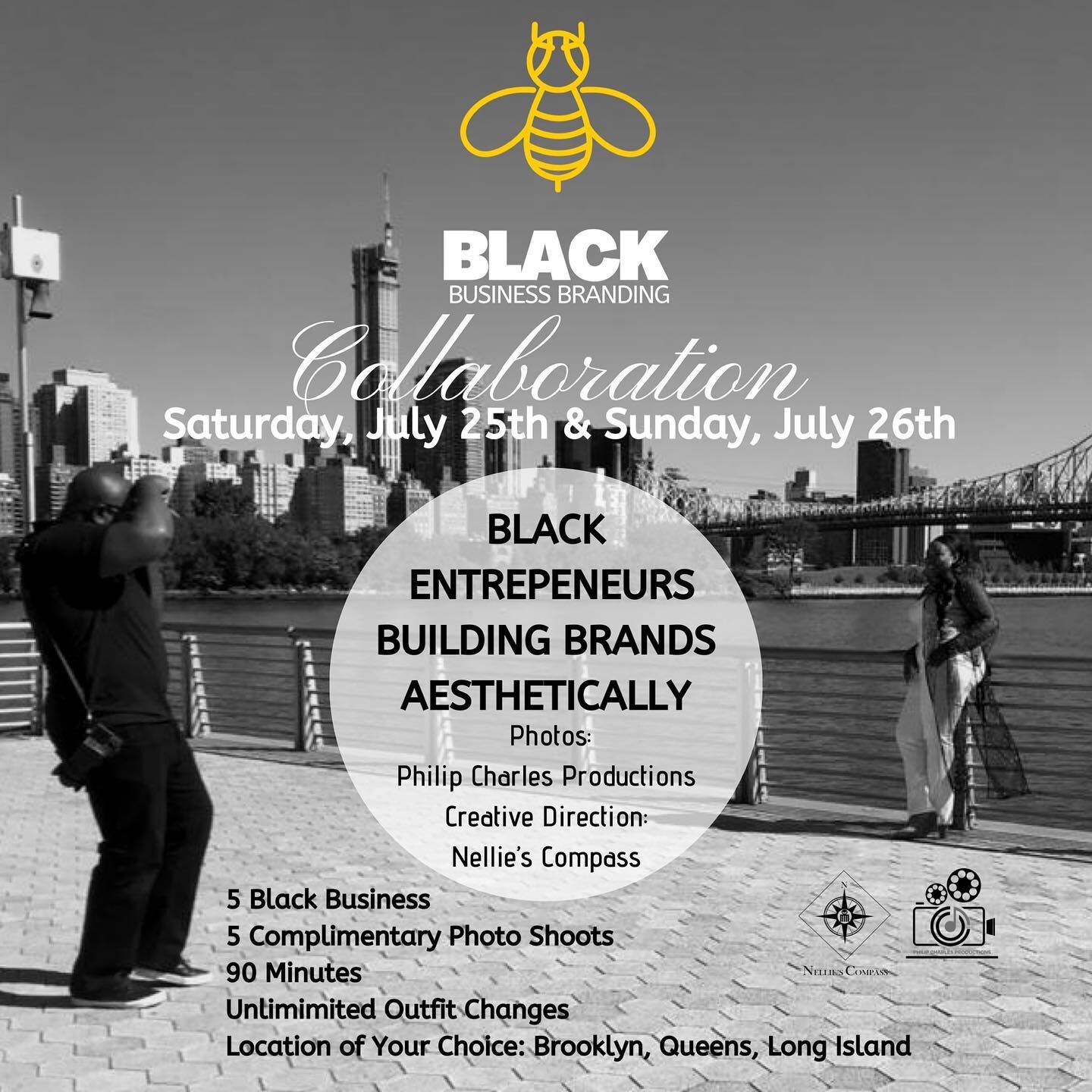🗣 Calling all black entrepreneurs, business owners, local politicians and professionals alike. 
.
.
@nelliescompass and @pcpimages have teamed up to create an initiative offering visual aesthetics to help boost your vision, passion and purpose. 
.
.