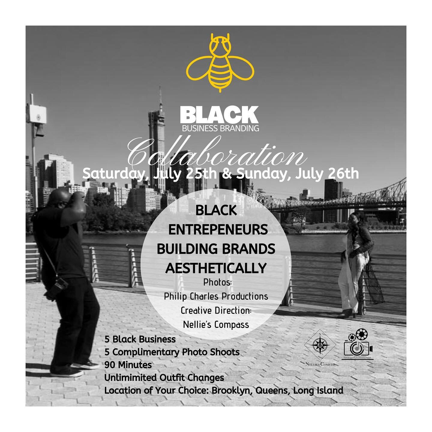 🗣 Calling all black entrepreneurs, business owners, local politicians and professionals alike. 
.
.
@nelliescompass and @pcpimages have teamed up to create an initiative offering visual aesthetics to help boost your vision, passion and purpose. 
.
.