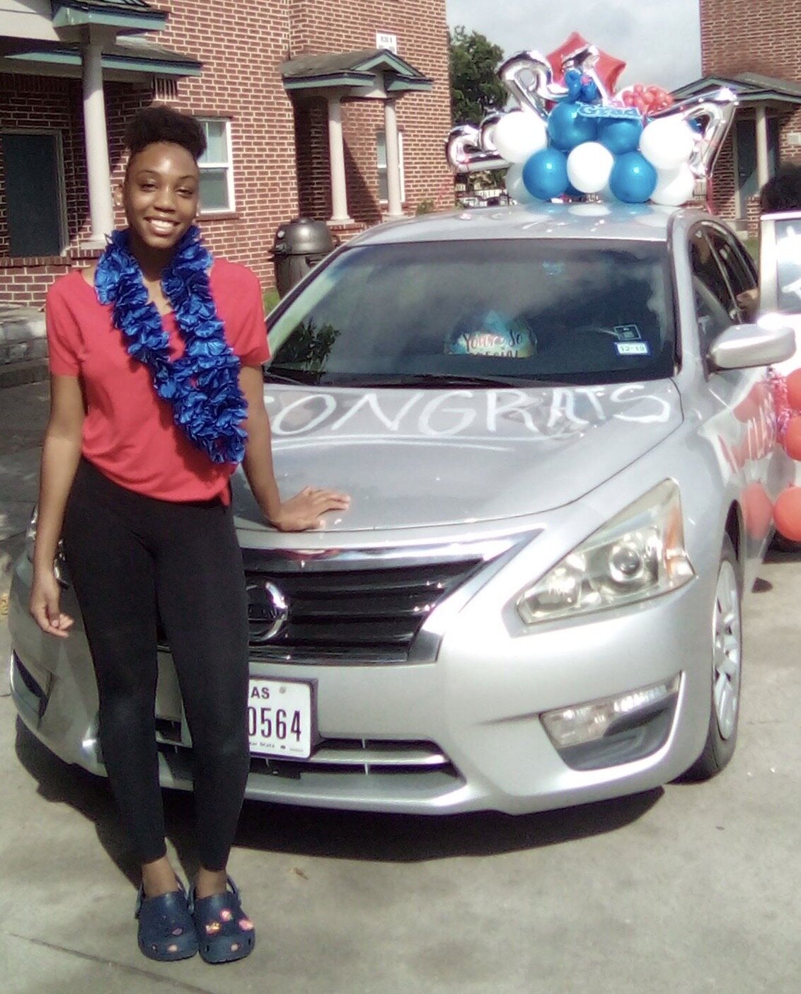 TOE Client Balloons Her Happy 