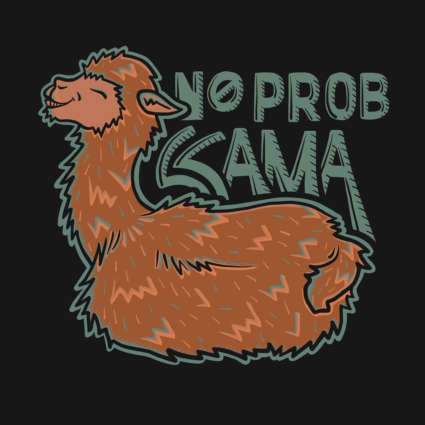 NO PROB-LLAMA, LLAMA 🦙 

Refreshed a Llama illustration I did when I first bought my iPad and was experimenting with brushes, colors, and the feel of digital drawing (see last slide).

Which refresh do you like better?