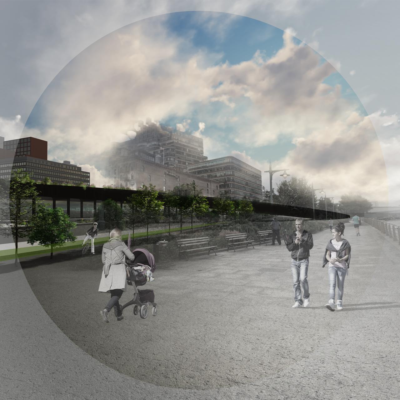 An extension of the High Line over the West Side Highway - a safer way for everyone to seamlessly enjoy the Hudson.