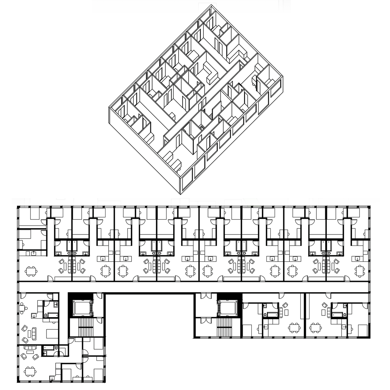 Modest and affordable housing plans.