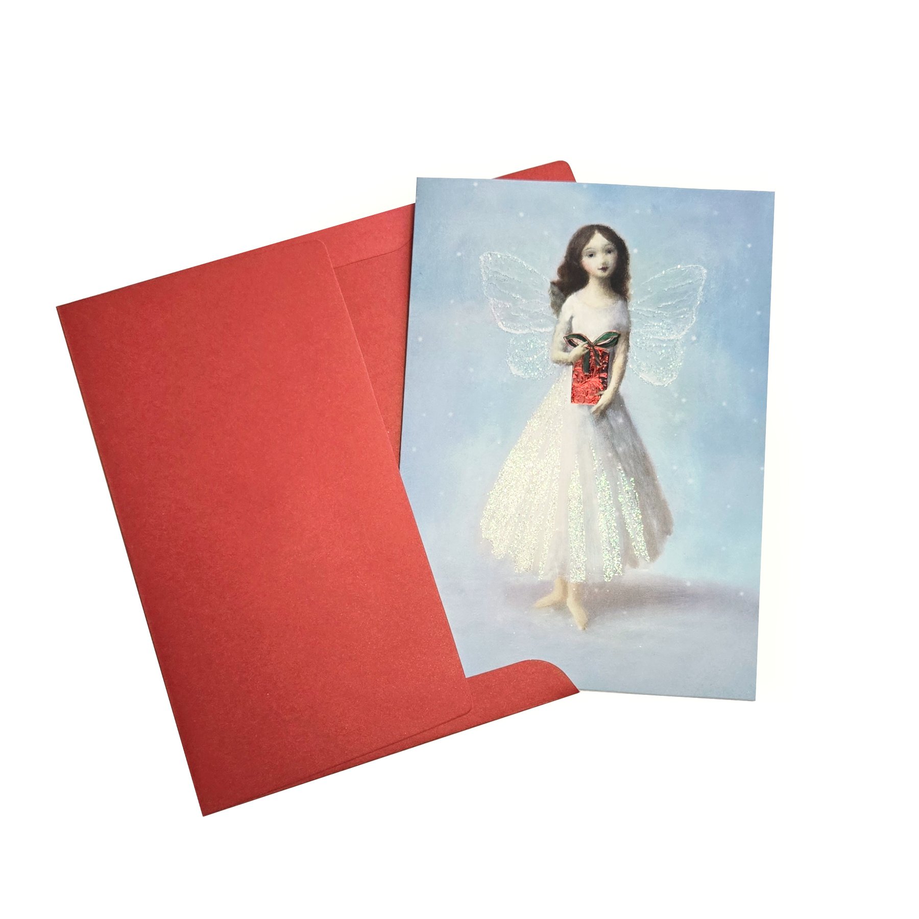 Festive Fairy Card - Blue
