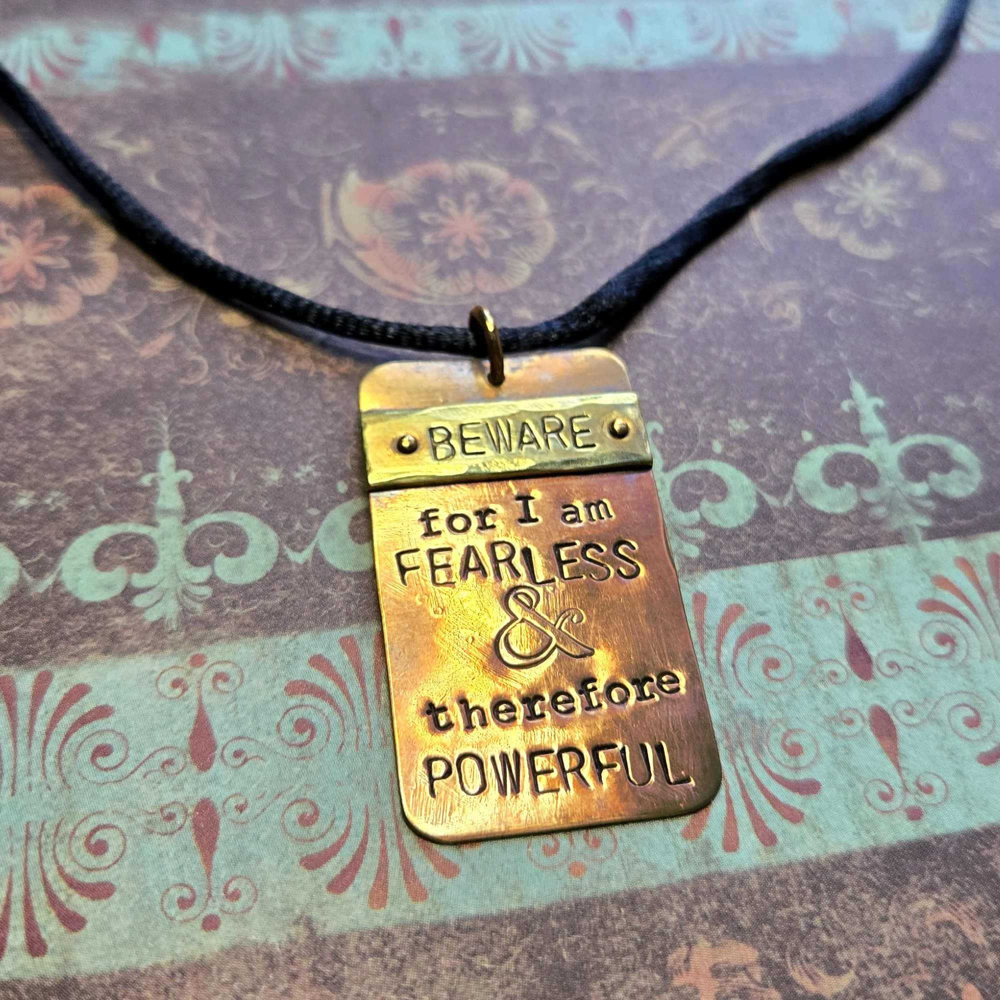 Frankenstein Quote Pendant