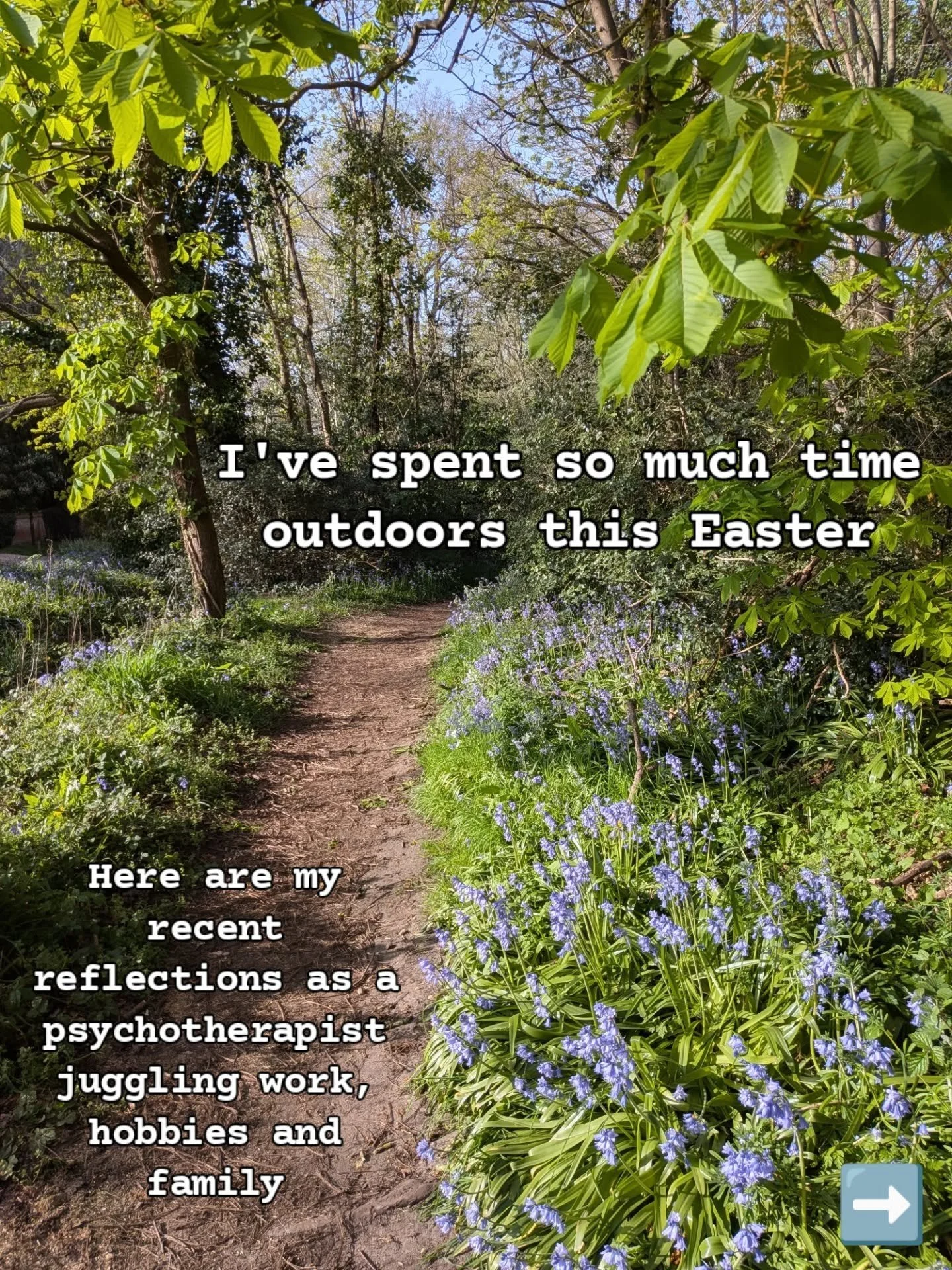 April so far 🌸☯️💭

Your mental health reminder to live in the present. 

Nothing's perfect. Work around the obstacles. 

Keep balancing 🍃

Treat yourself ❤️ 

Relax your shoulders and jaw. Breathe.