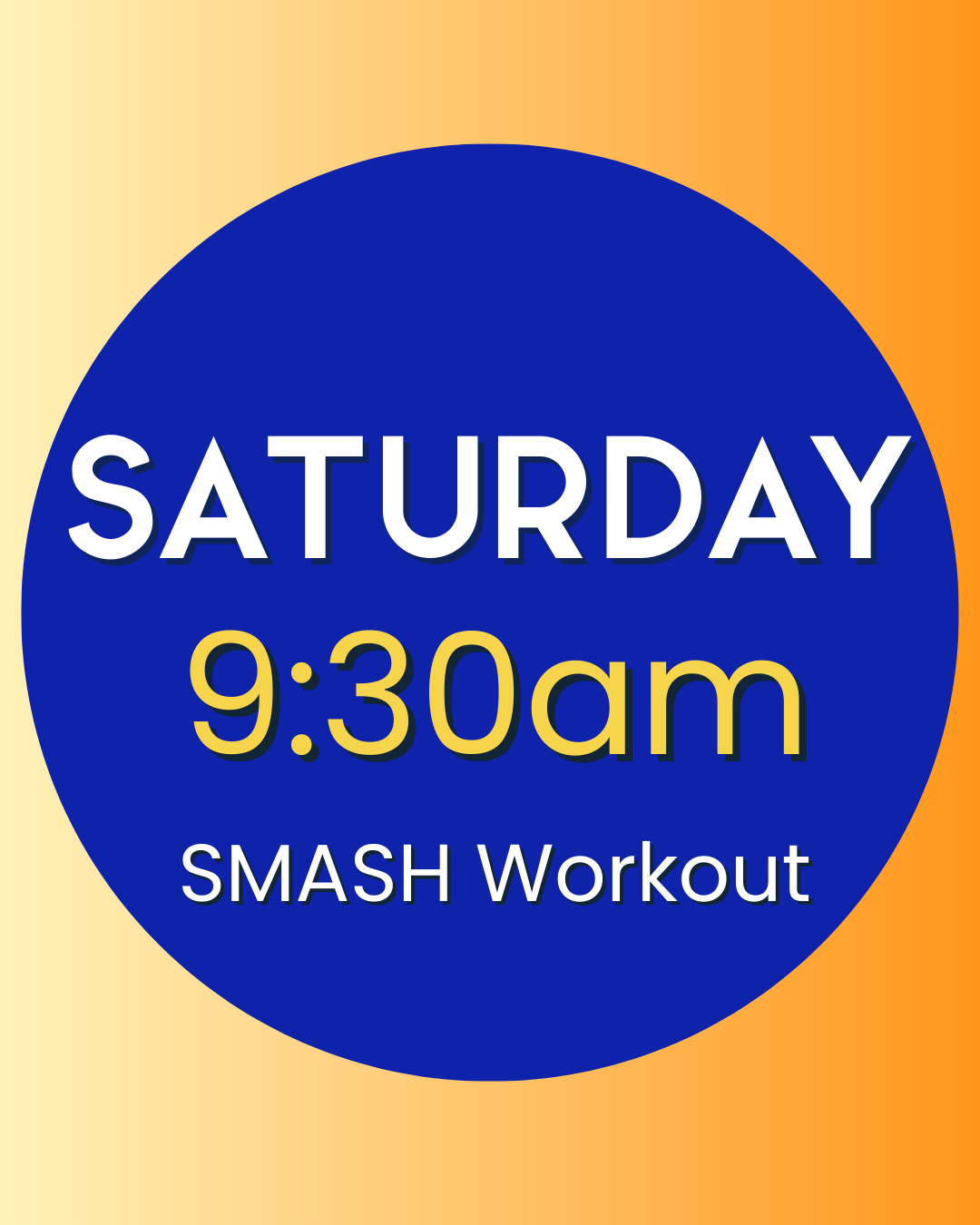 SMASH Online! Saturday Morning Workout (50 Minutes)