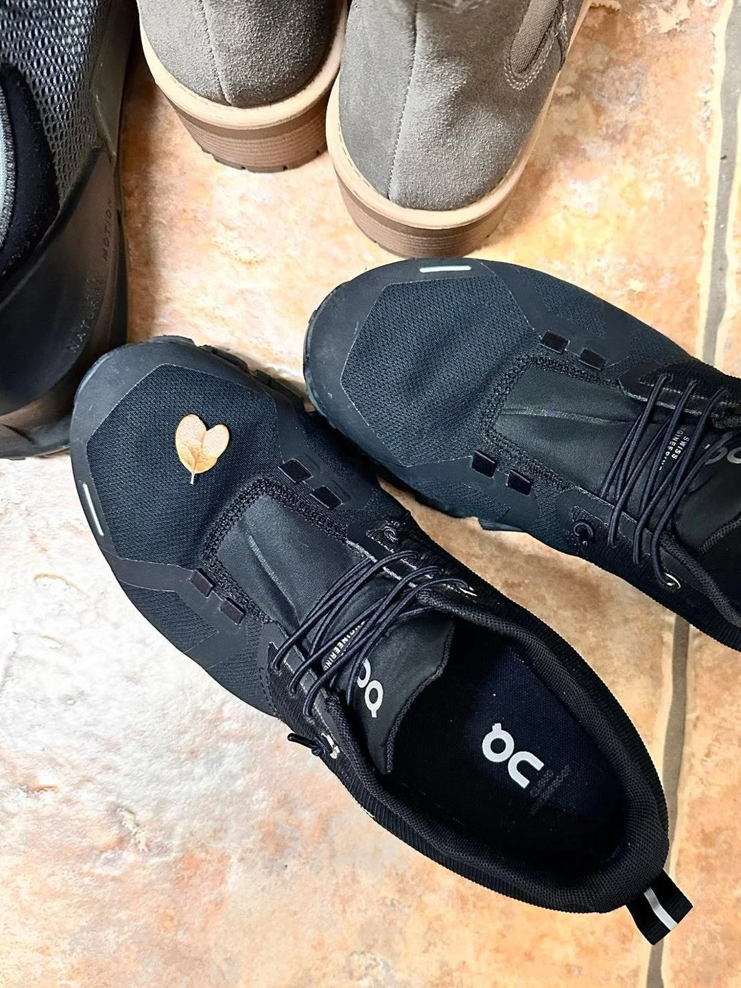 "I got this pic from my mom the other day. She says she thinks my Omi (her mom) placed the heart leaf there for her." - Julia Grubb of Colorado