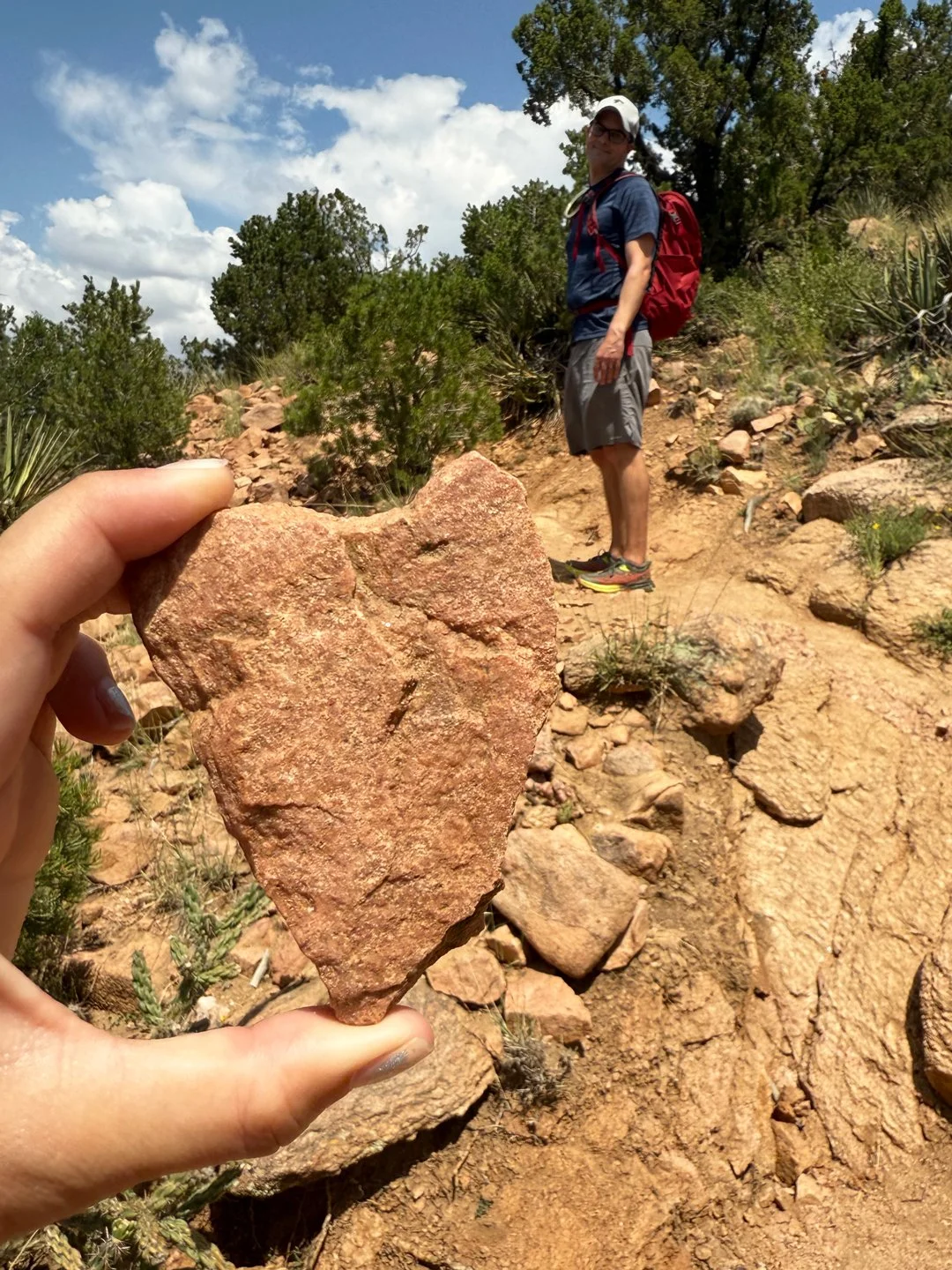 My husband and I hiked the Sun and Moon Trails in Santa Fe for his 40th birthday. We found several hearts along the way.