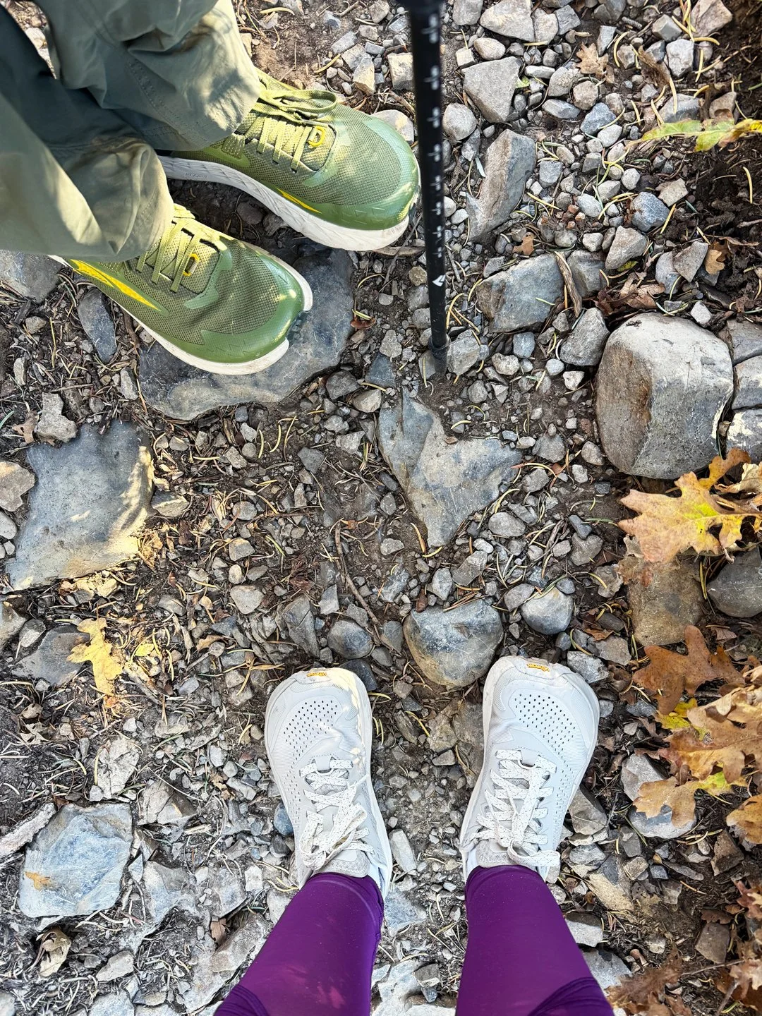 Travis and I hiked the Tree Springs Trail together in October. I love that trail, and I love finding heart rocks.