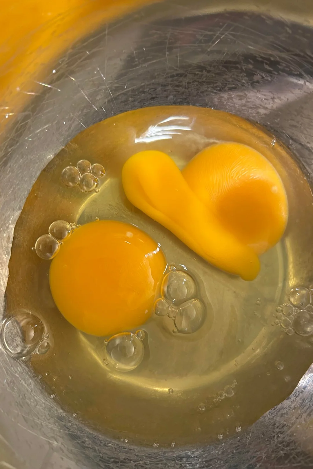 "An egg heart bounces its little heart out as it lands in a bowl before becoming my Dad’s zucchini bread recipe." - Brittny Goodsell of Washington