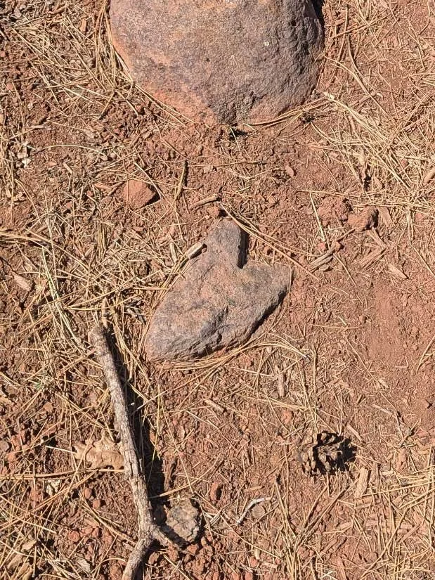 Travis Fisher found this heart rock on a hike near the International Kadampa Retreat Center in Arizona.