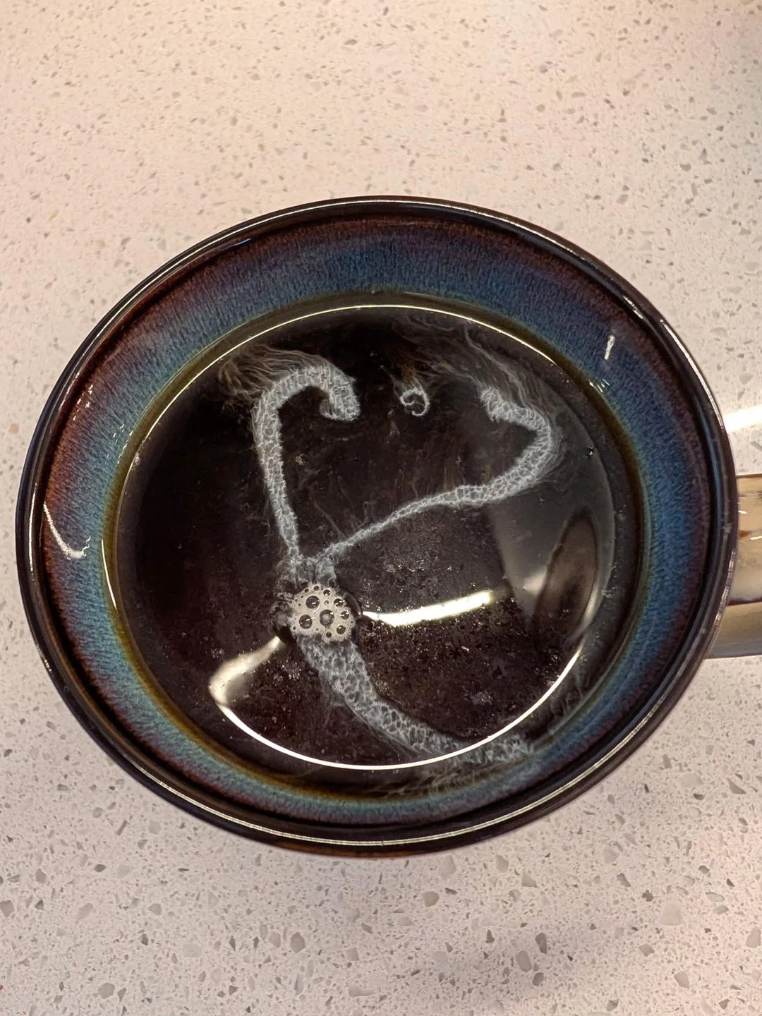 "Swirly heart in my coffee! It was even better right after I poured the half and half in." - Julia Grubb of Colorado