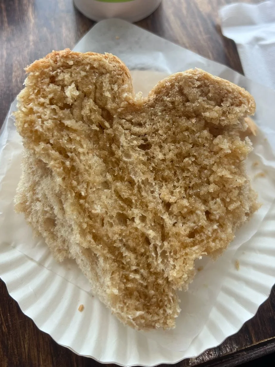 Heart bread! Photo captured by Julie Farley Majoue of Utah.