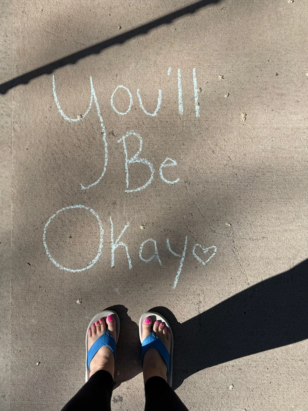 I found this message and heart on UNM campus about 10 days into radiation treatment. I loved the encouragement.