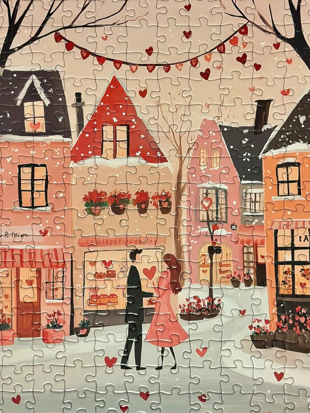 "Cute puzzle full of hearts I did in an attempt to stop being so nervous for surgery!" - Melissa Newbold of Utah