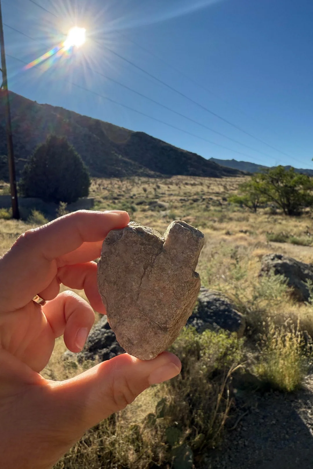This heart rock was in the middle of a trail I was running on. On that particular day, it made me think of my mother-in-law who passed away in 2021. I liked to think she smiled when I saw the heart.