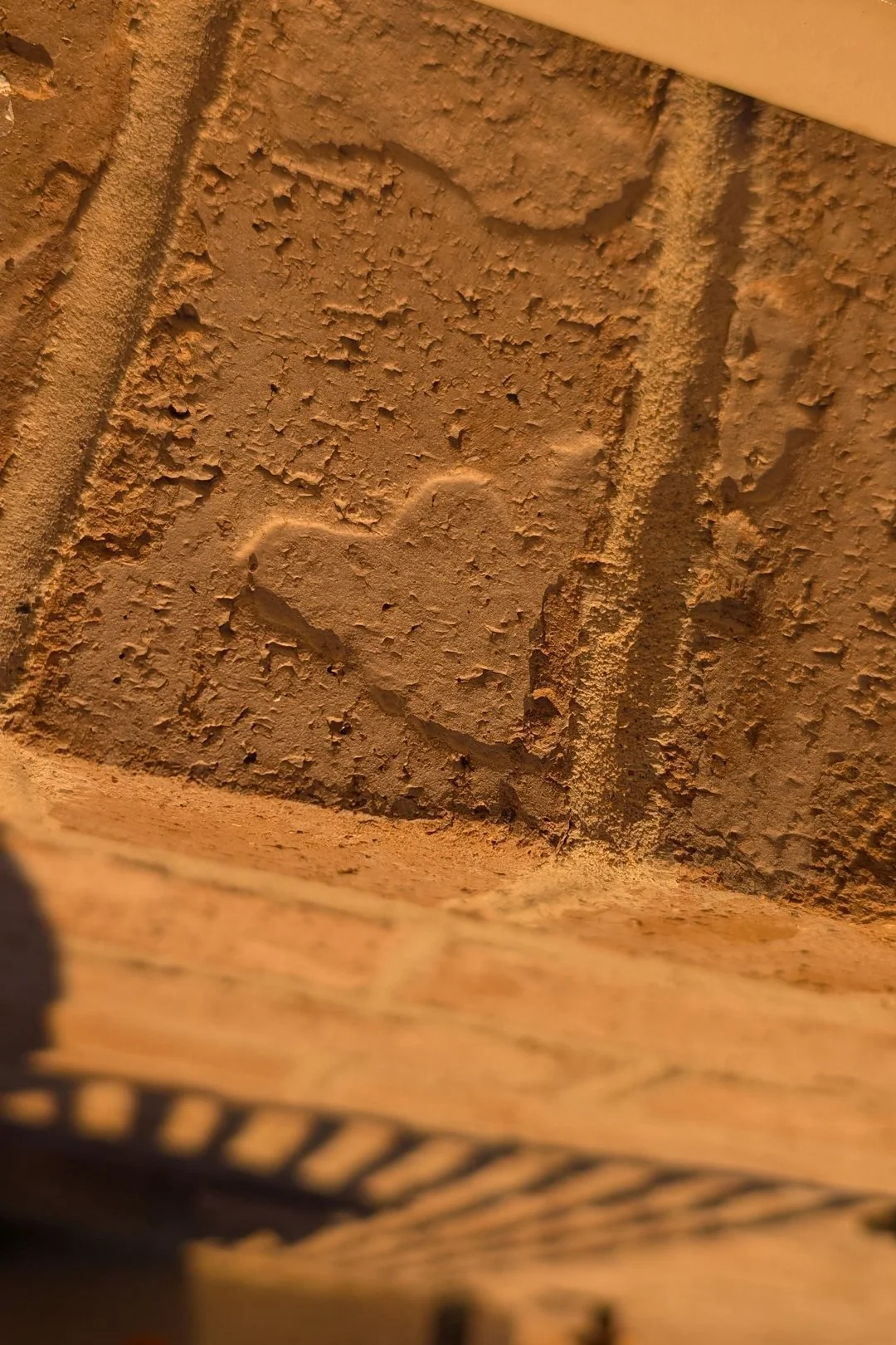 Chenelle Houston of Utah noticed this brick heart on her neighbor's ledge.