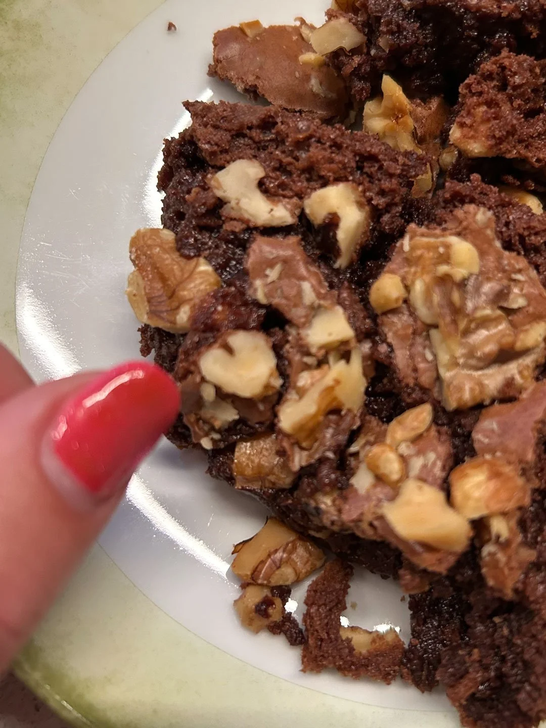 "Brownie nut heart found in the San Francisco Tartine Brownie recipe that my sister used." - Brittny Goodsell of Washington