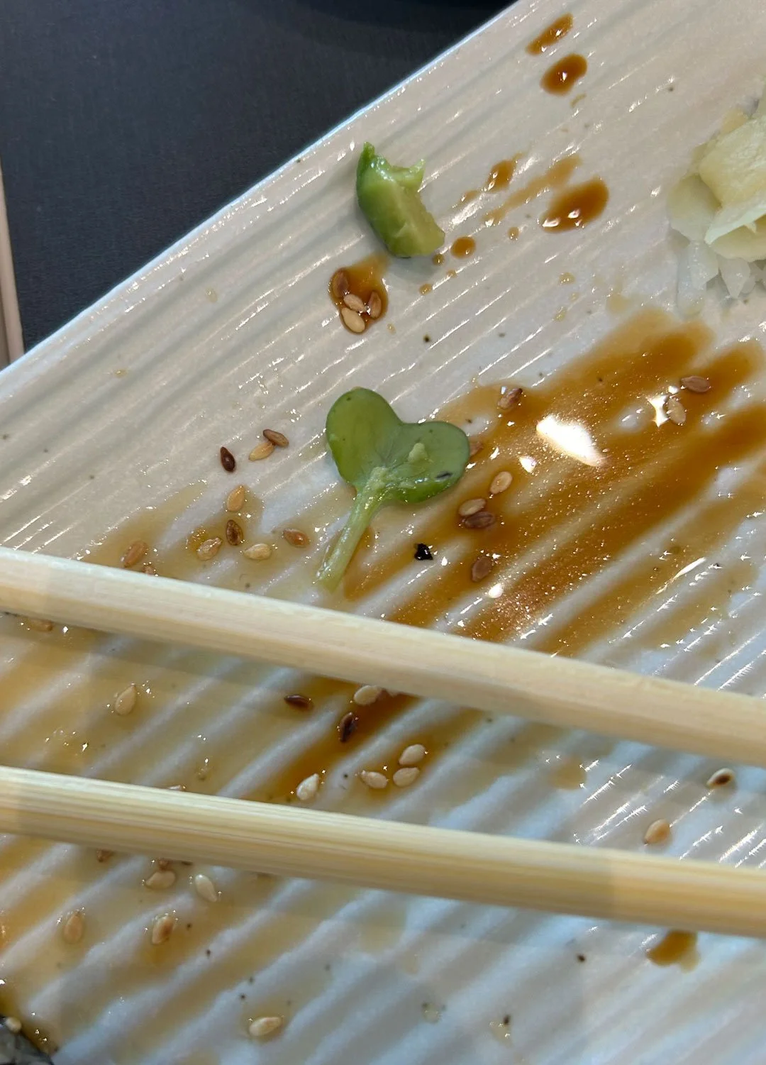 Brittny Goodsell of Washington captured this heart at a sushi restaurant.