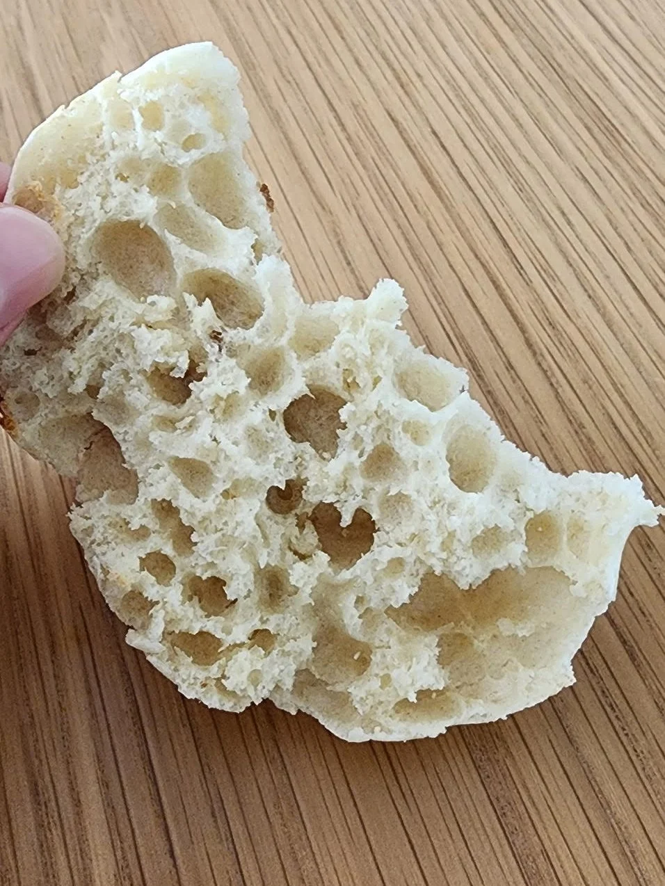 "English muffin perfect heart." - Chelsea Haining of Washington