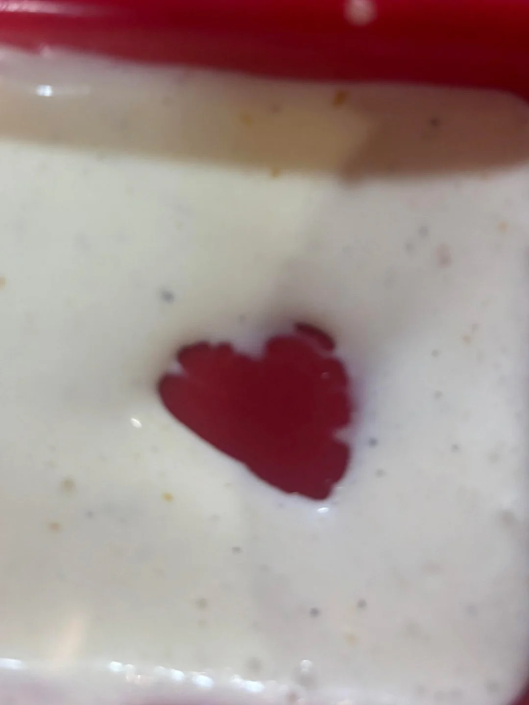 "Leftover veggie dip on my plate with a heart shape in it!" Photo captured at a Super Bowl party by Melissa Newbold of Utah.