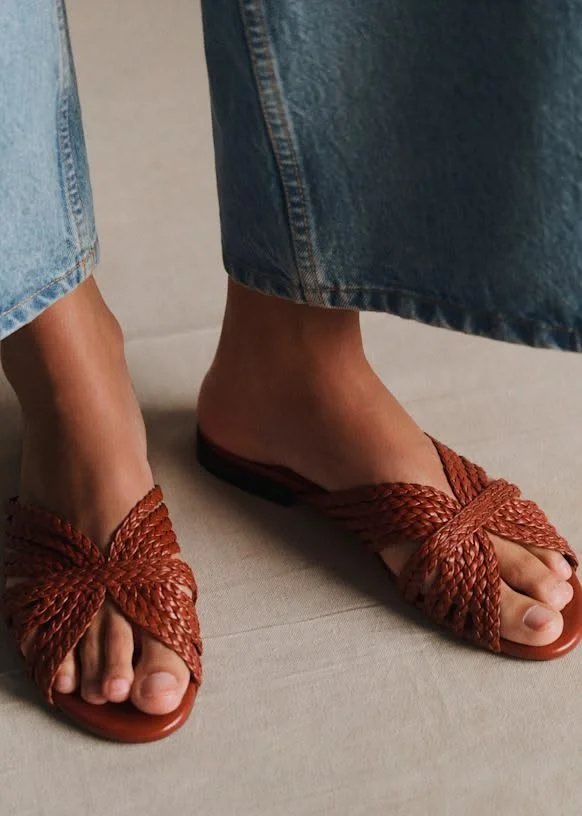 Best sustainable sandals for women featuring leather, suede, cork, and other natural materials